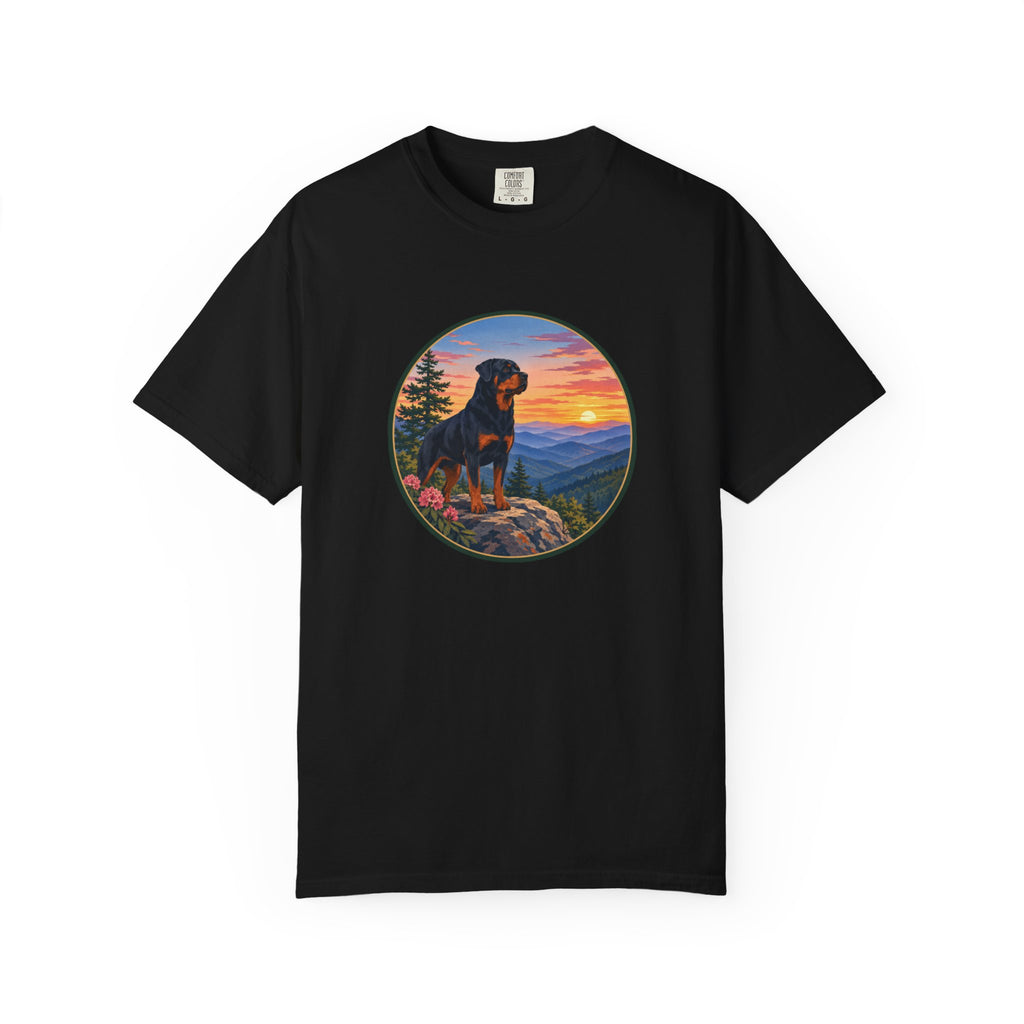 Rottweiler Mountain Sunset T-Shirt