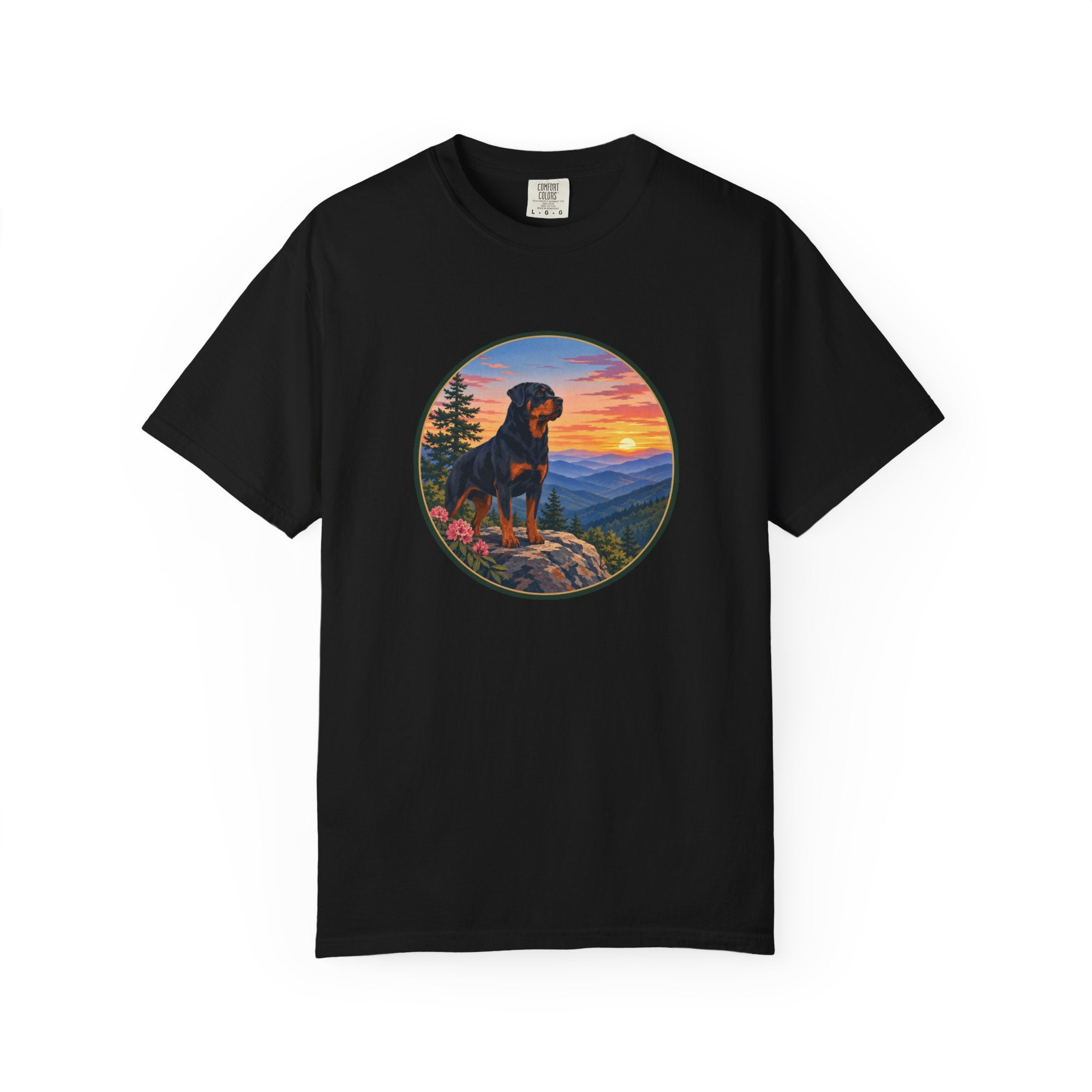 Rottweiler Mountain Sunset T-Shirt