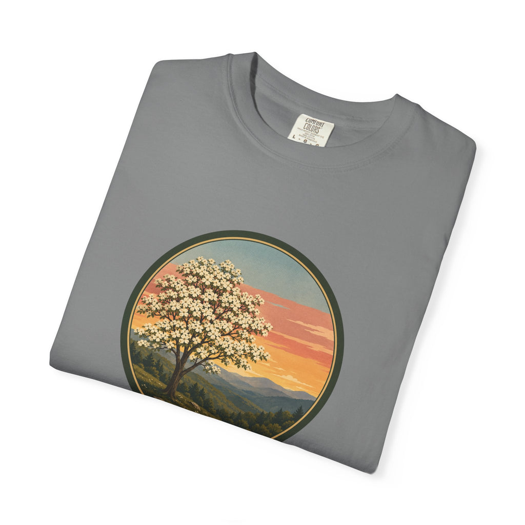 Vintage Sunset Dogwood Tree T-Shirt