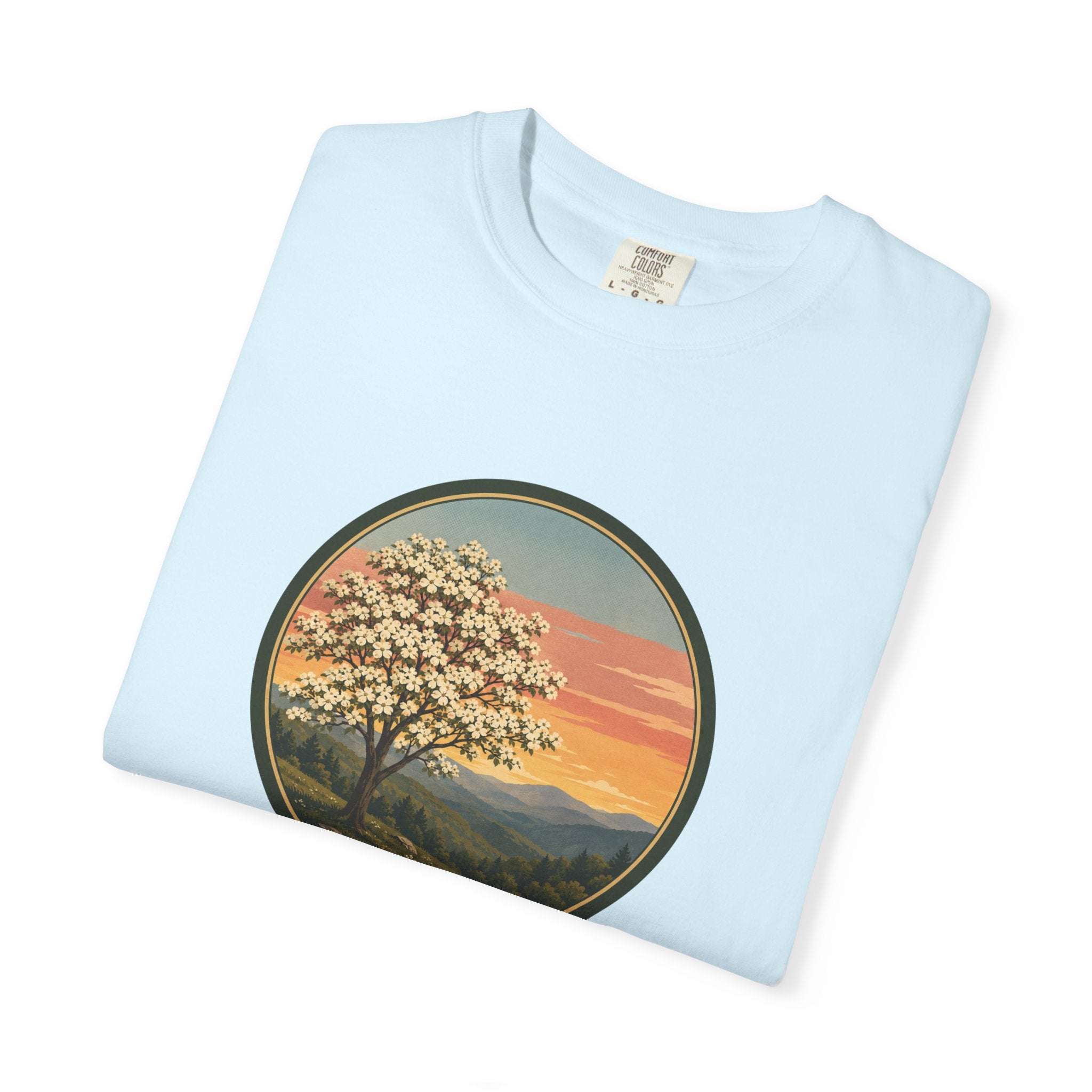 Vintage Sunset Dogwood Tree T-Shirt