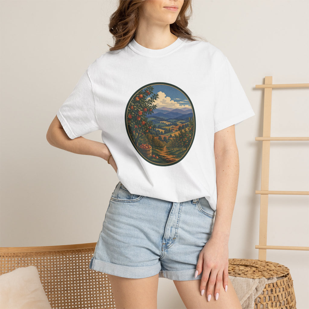 Scenic Apple Orchard Landscape T-Shirt