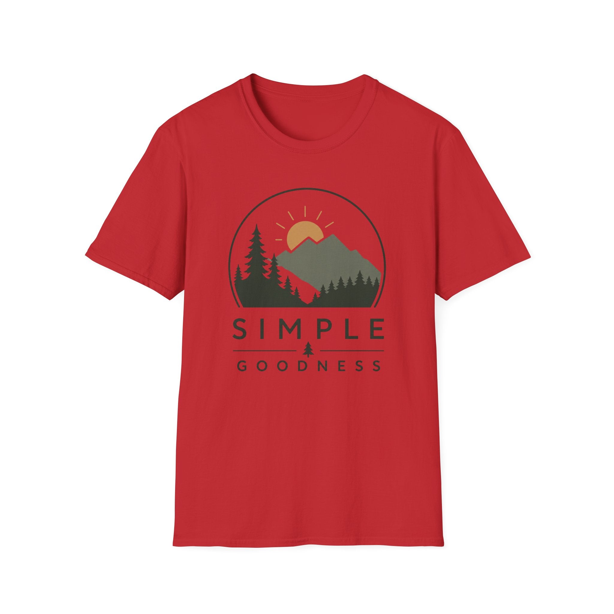 Mountain Sunrise T-Shirt — "Simple Goodness" Nature Graphic Tee
