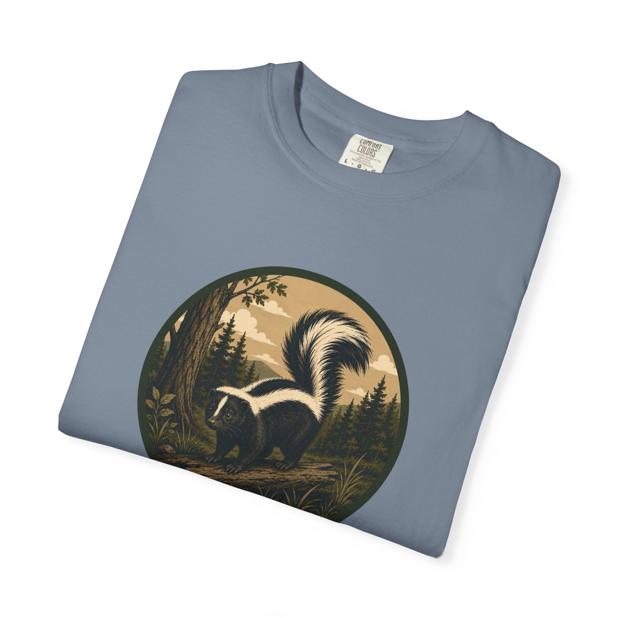 Skunk Forest T-Shirt — Vintage Woodland Wildlife Tee