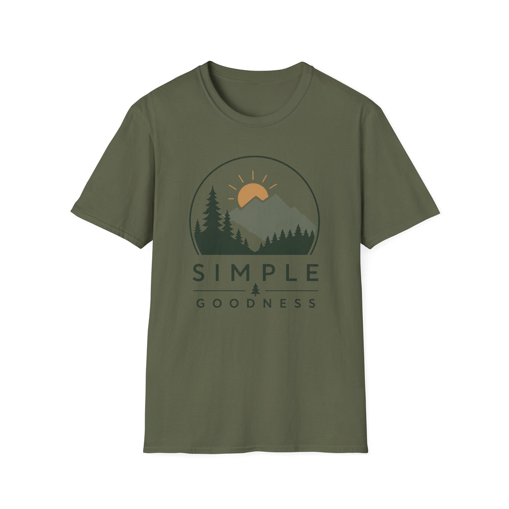 Mountain Sunrise T-Shirt — "Simple Goodness" Nature Graphic Tee
