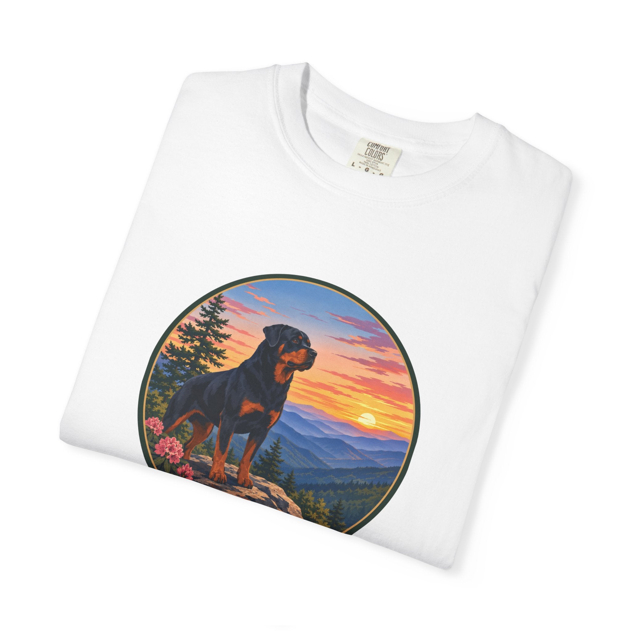 Rottweiler Mountain Sunset T-Shirt