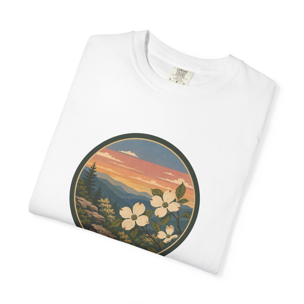 Scenic Dogwood Bloom Sunset T-Shirt