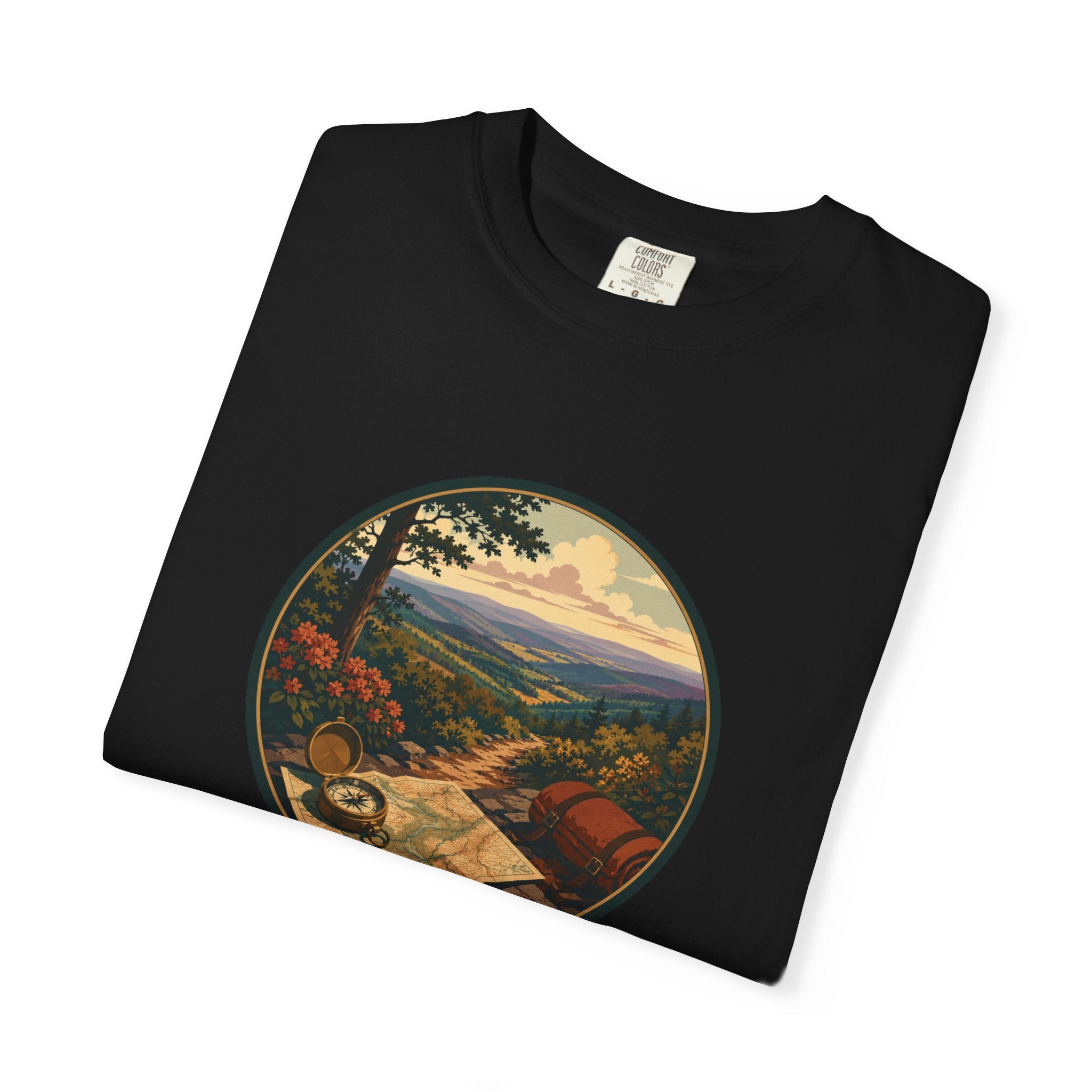 Backpacking Trail Tee - Scenic Mountain Vista T-Shirt