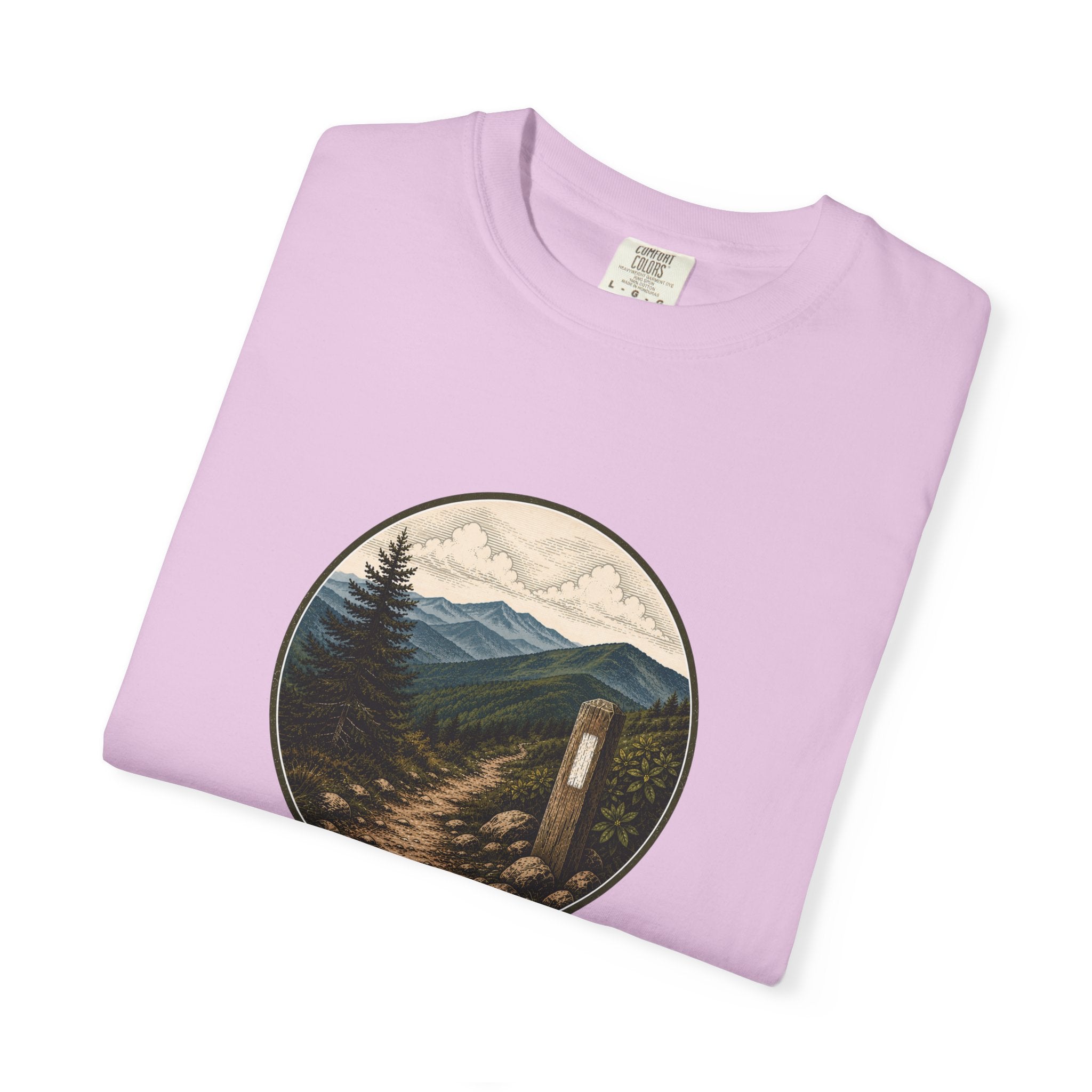 Trailside Scenic T-Shirt — Mountain Path Graphic