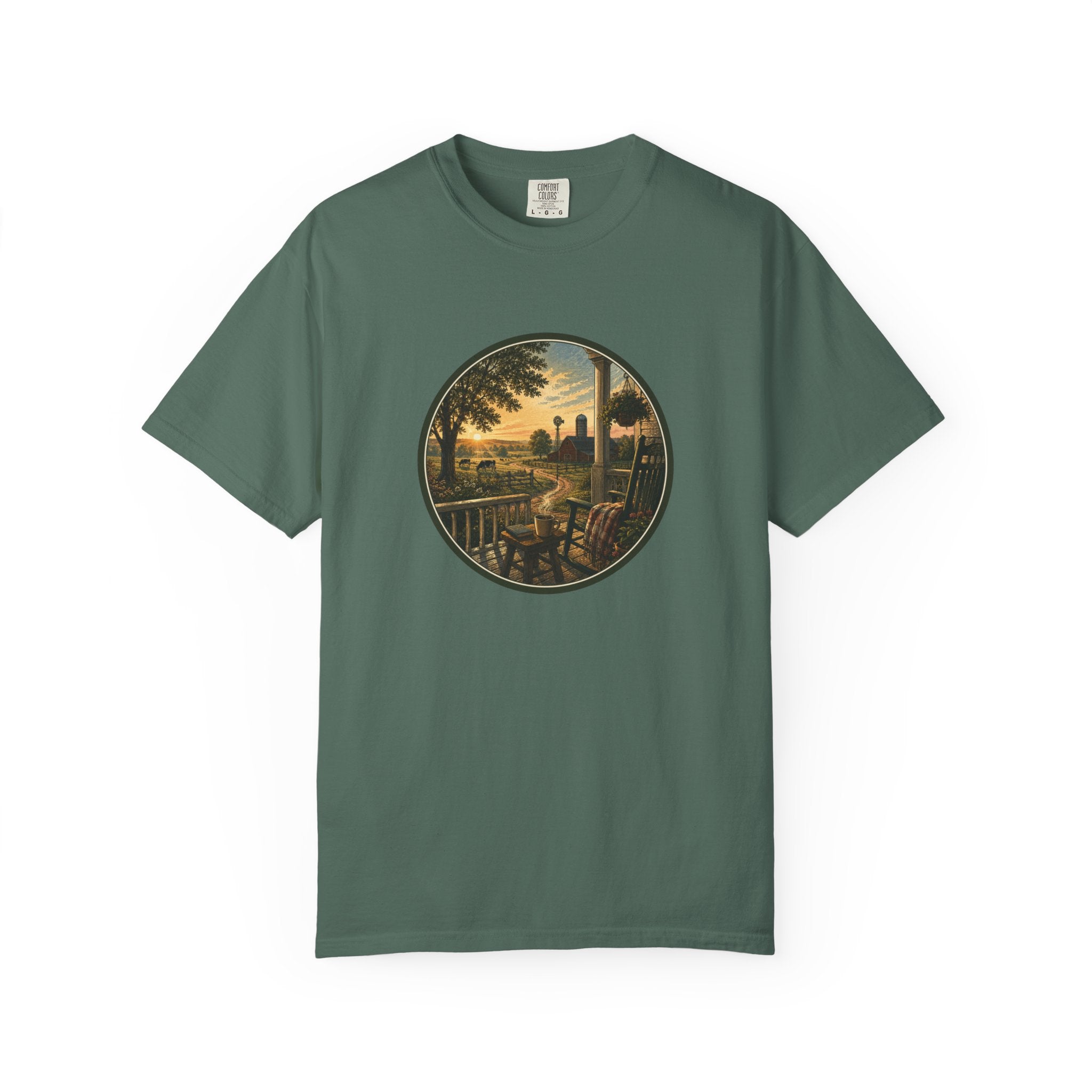 Front Porch Farmland Sunset T-Shirt