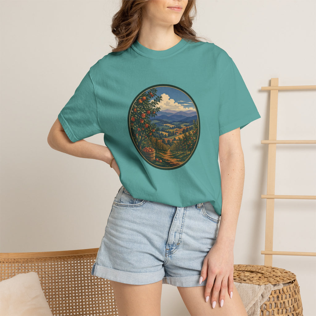 Scenic Apple Orchard Landscape T-Shirt
