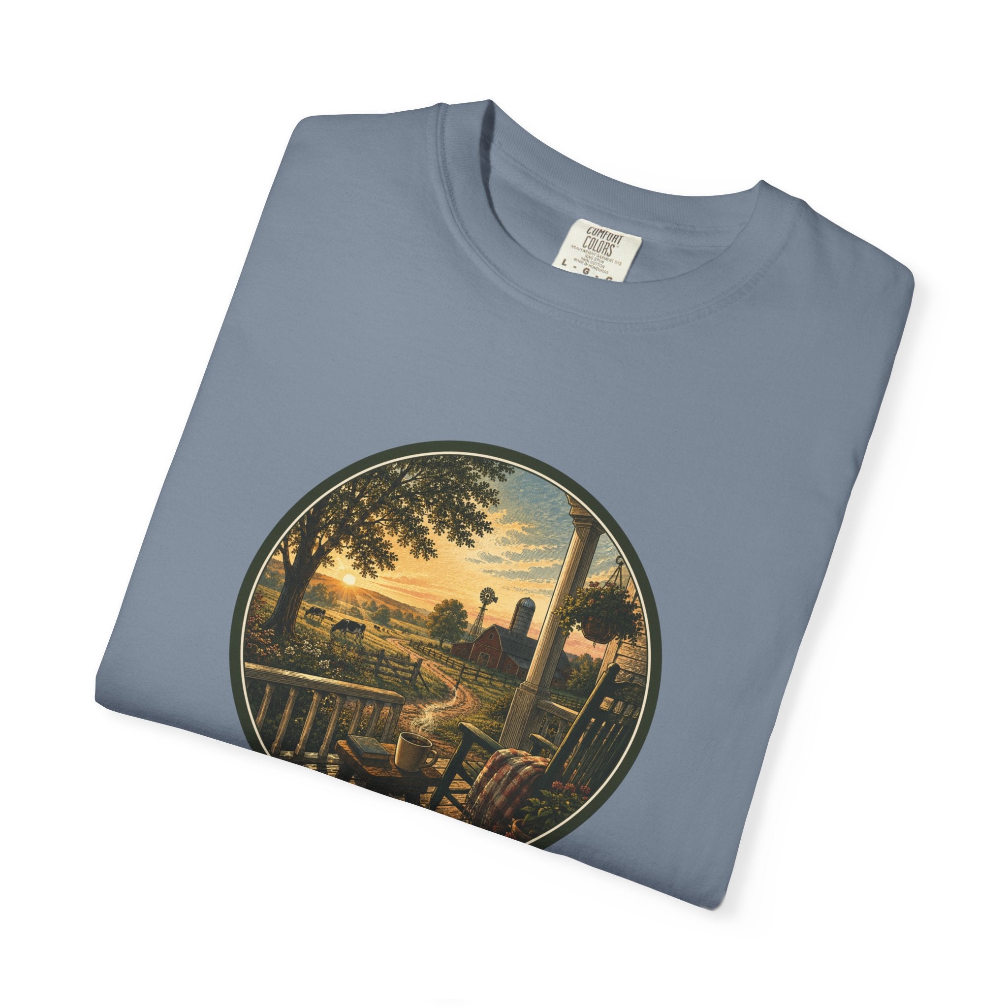Front Porch Farmland Sunset T-Shirt
