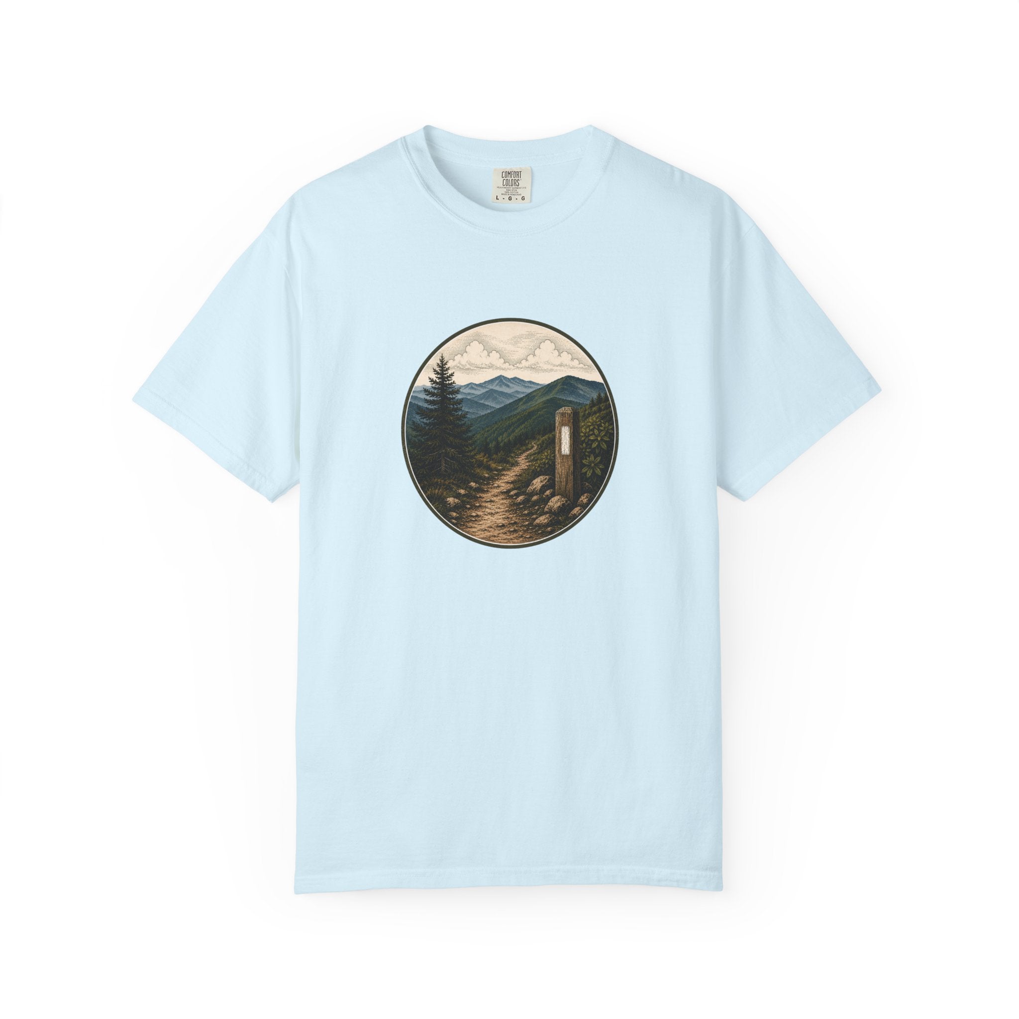 Trailside Scenic T-Shirt — Mountain Path Graphic