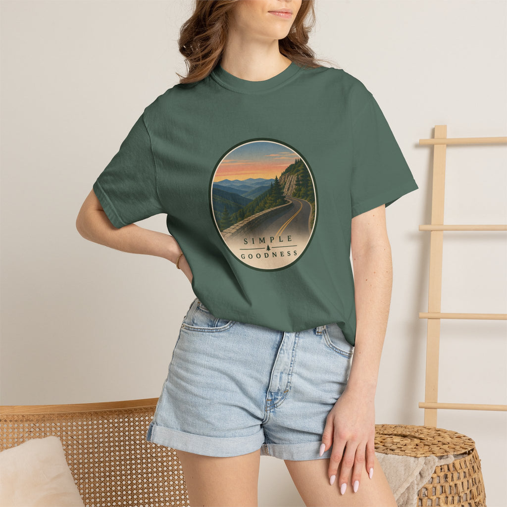 Scenic Sunset Road T-Shirt — Simple Goodness Graphic Tee