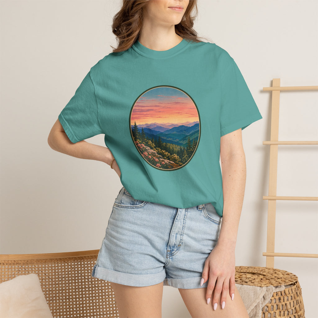 Sunset Mountain Landscape T-Shirt