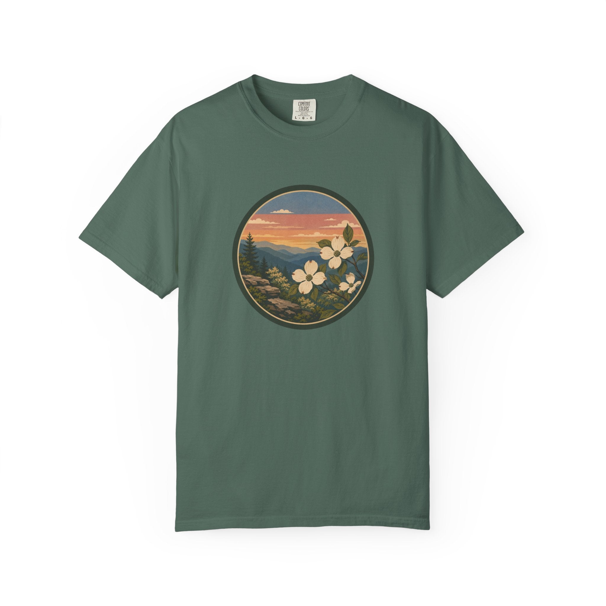 Scenic Dogwood Bloom Sunset T-Shirt