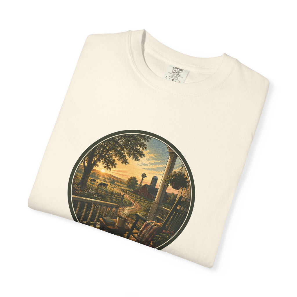 Front Porch Farmland Sunset T-Shirt