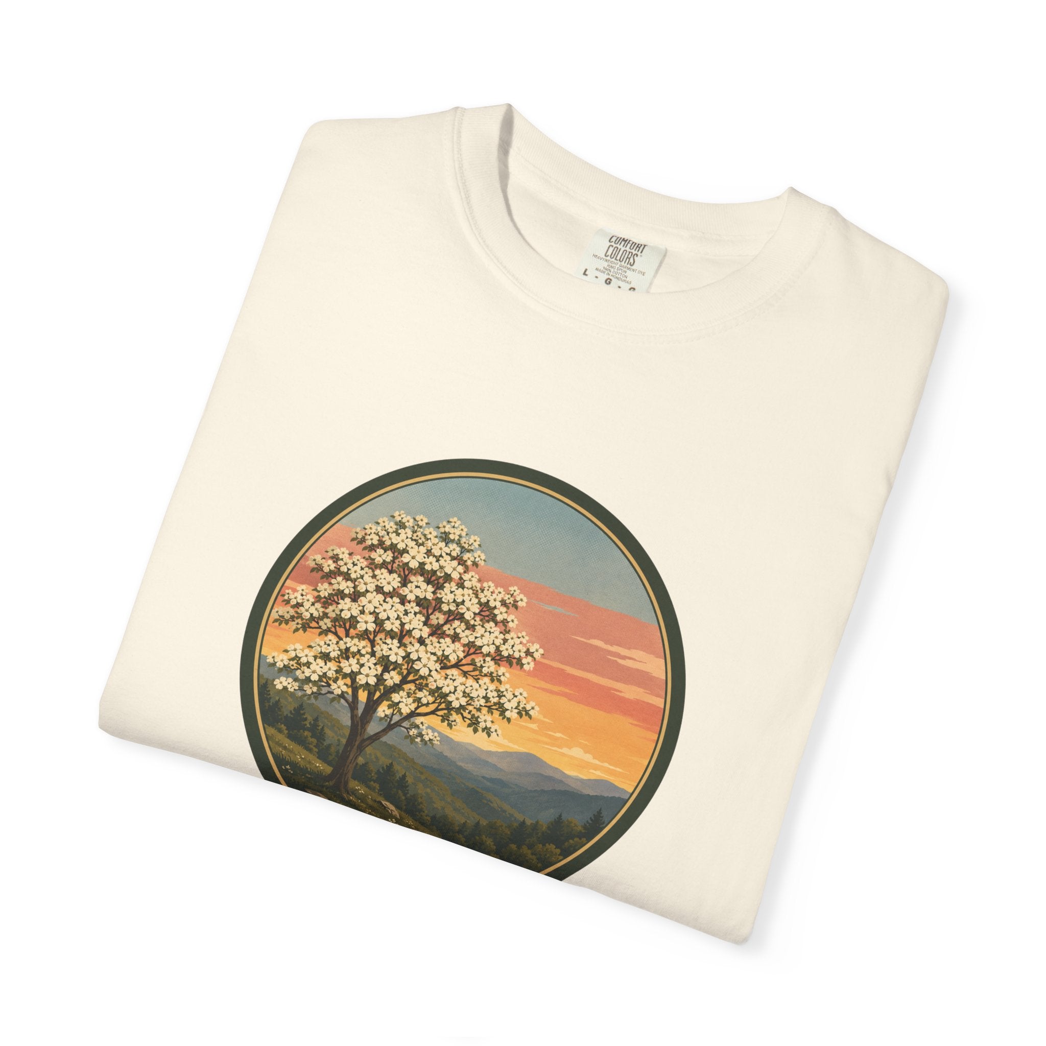 Vintage Sunset Dogwood Tree T-Shirt