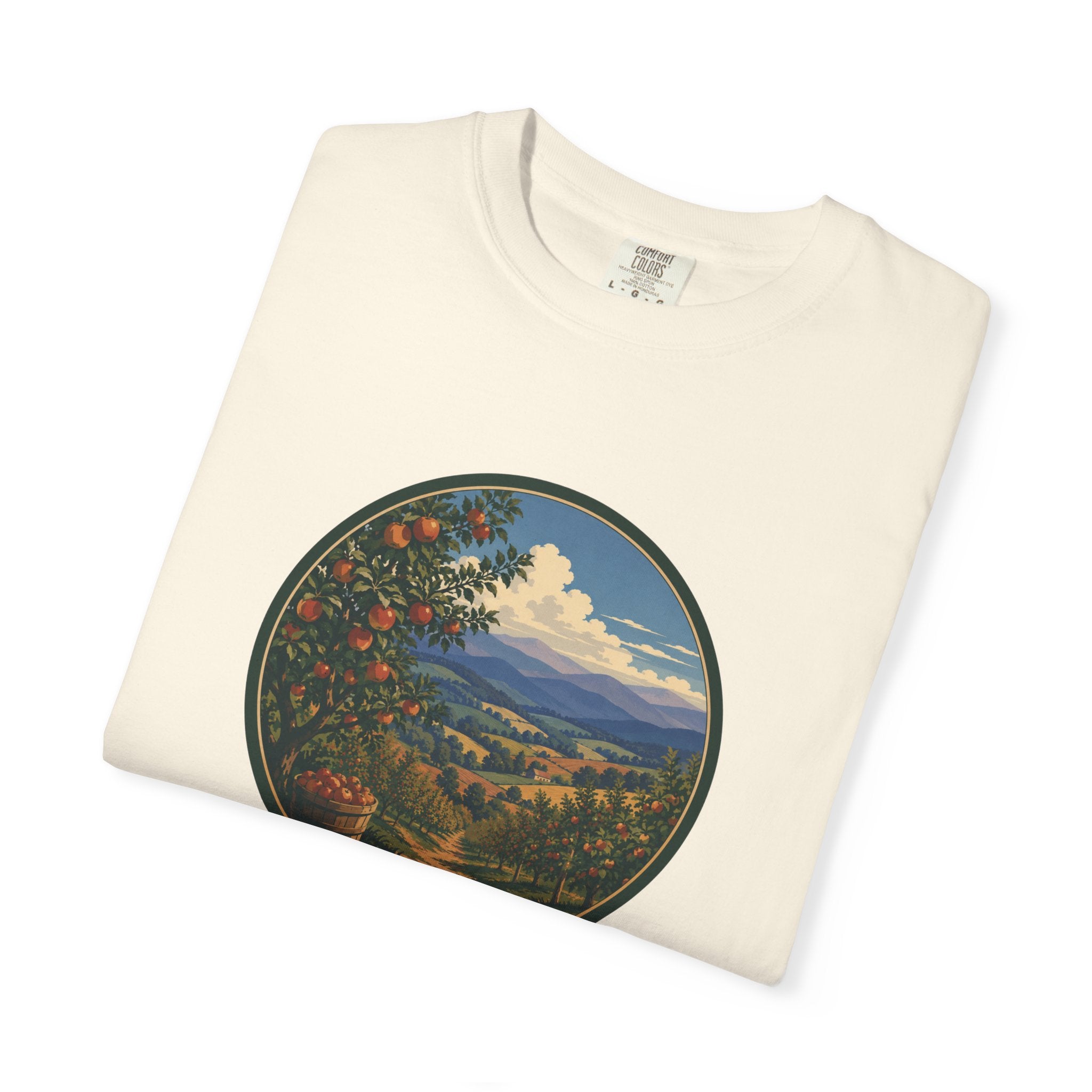 Scenic Apple Orchard Landscape T-Shirt