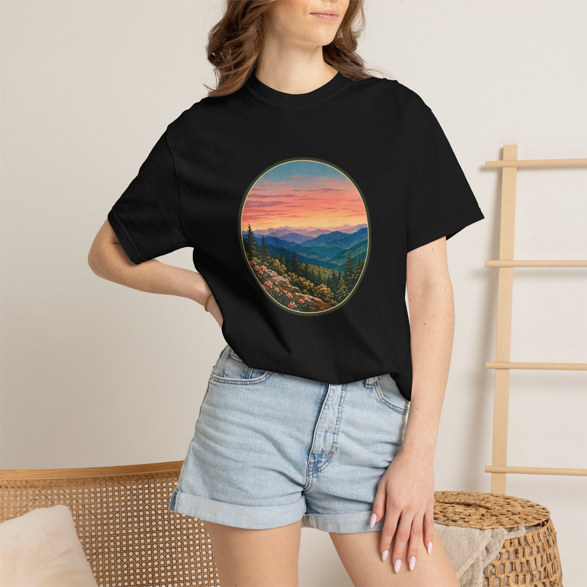 Sunset Mountain Landscape T-Shirt