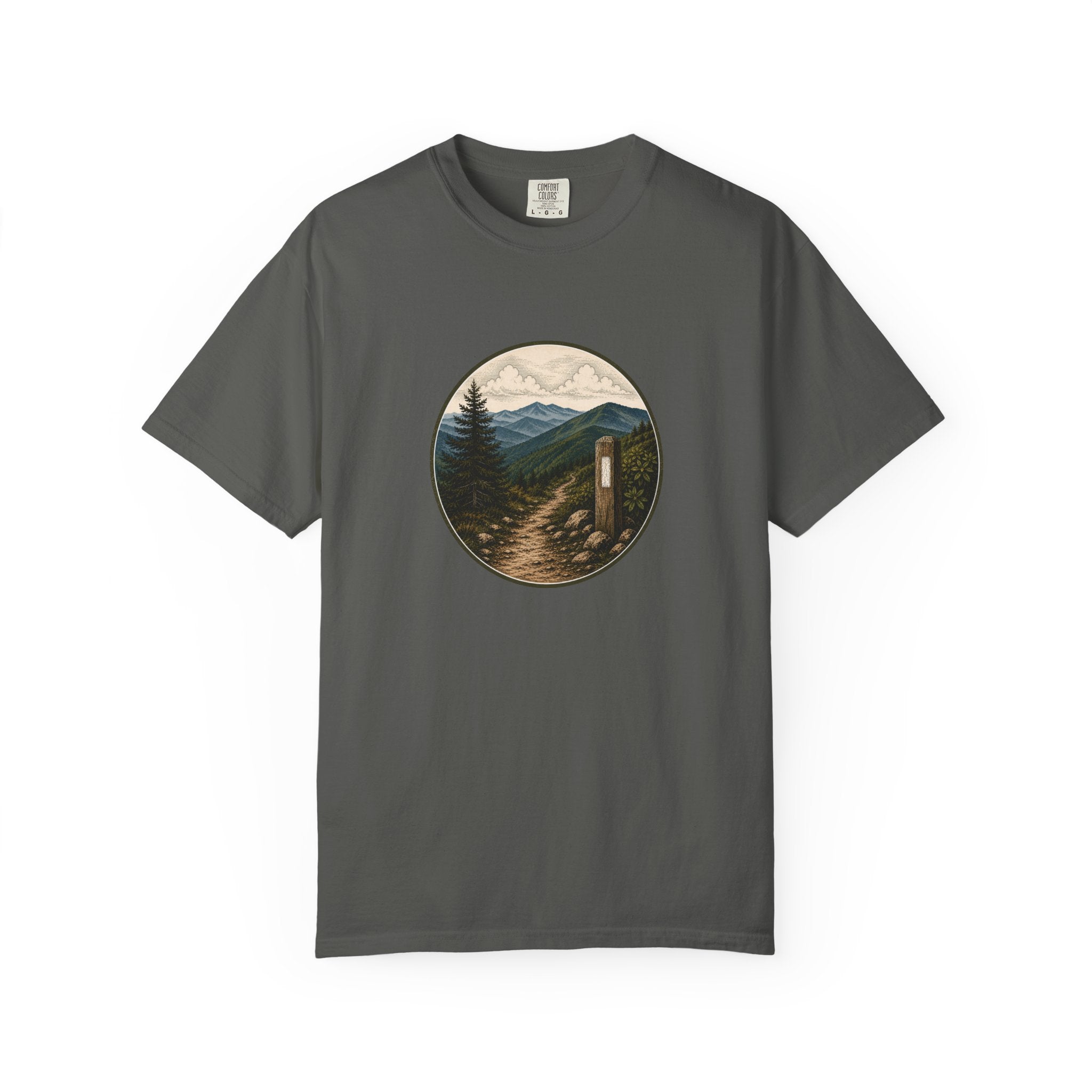 Trailside Scenic T-Shirt — Mountain Path Graphic