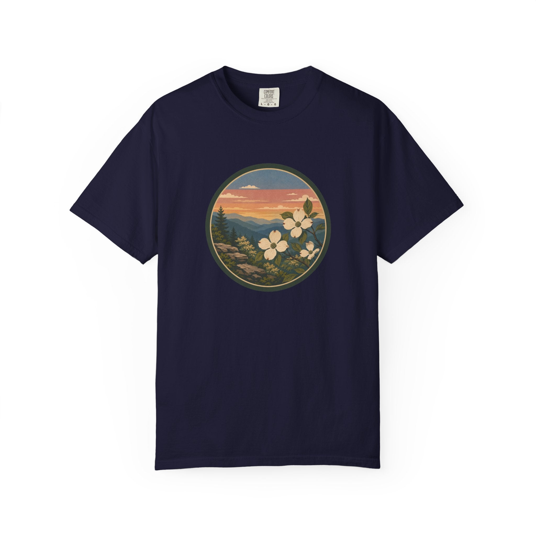 Scenic Dogwood Bloom Sunset T-Shirt