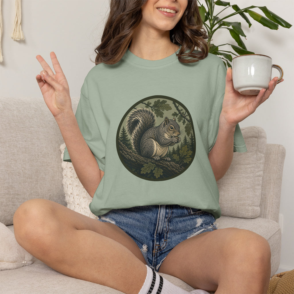 Squirrel Circle Graphic T-Shirt