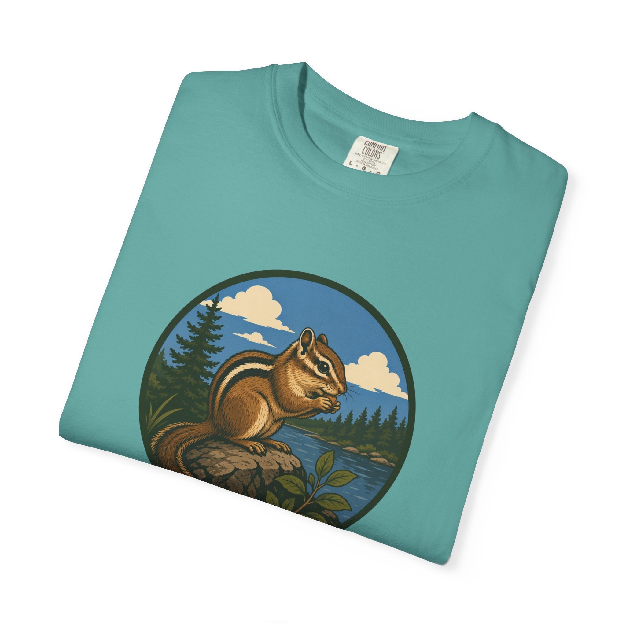 Chipmunk Nature T‑Shirt — Outdoorsy Woodland Wildlife Graphic Tee