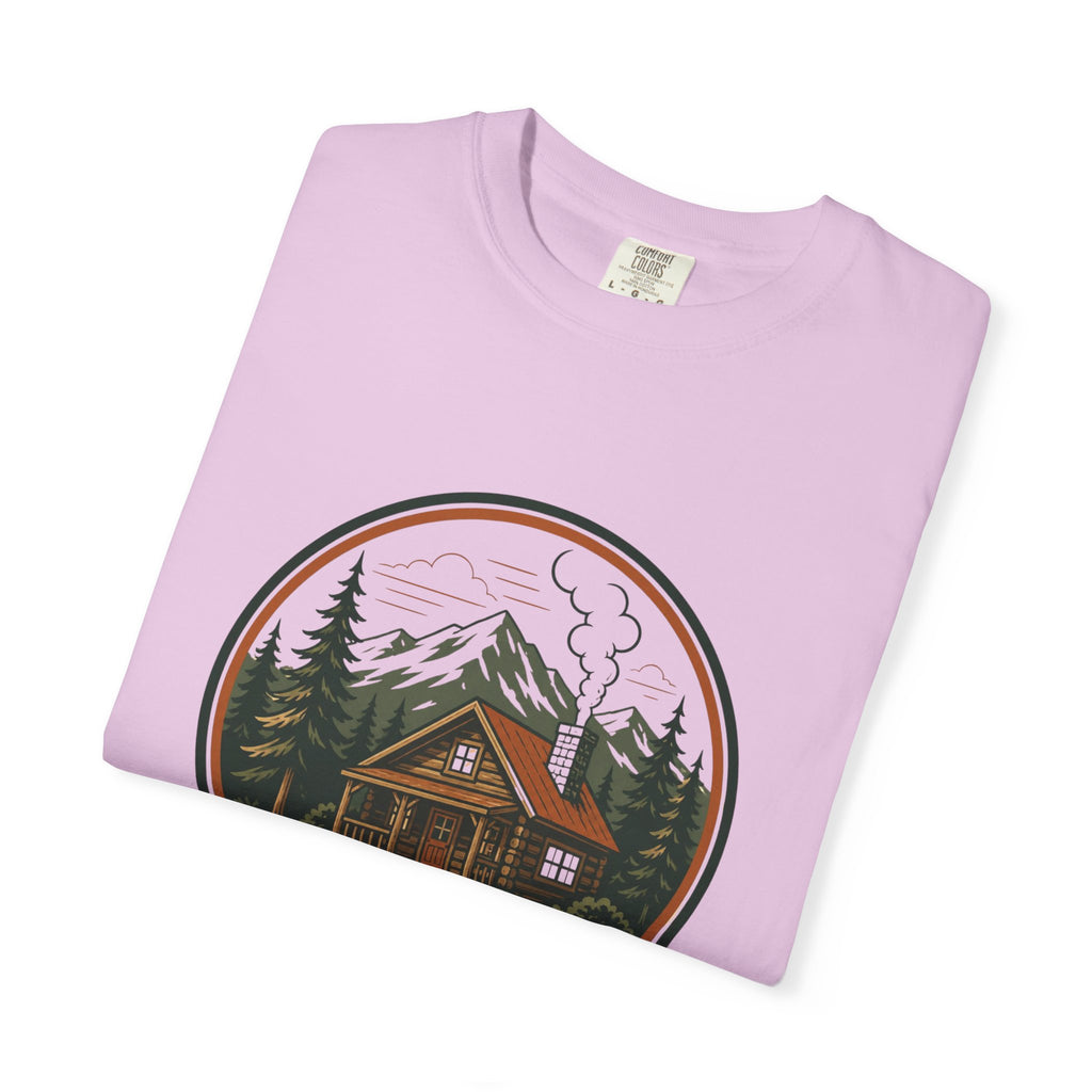 Cabin In The Woods T-Shirt — Rustic Mountain Cabin Graphic Tee