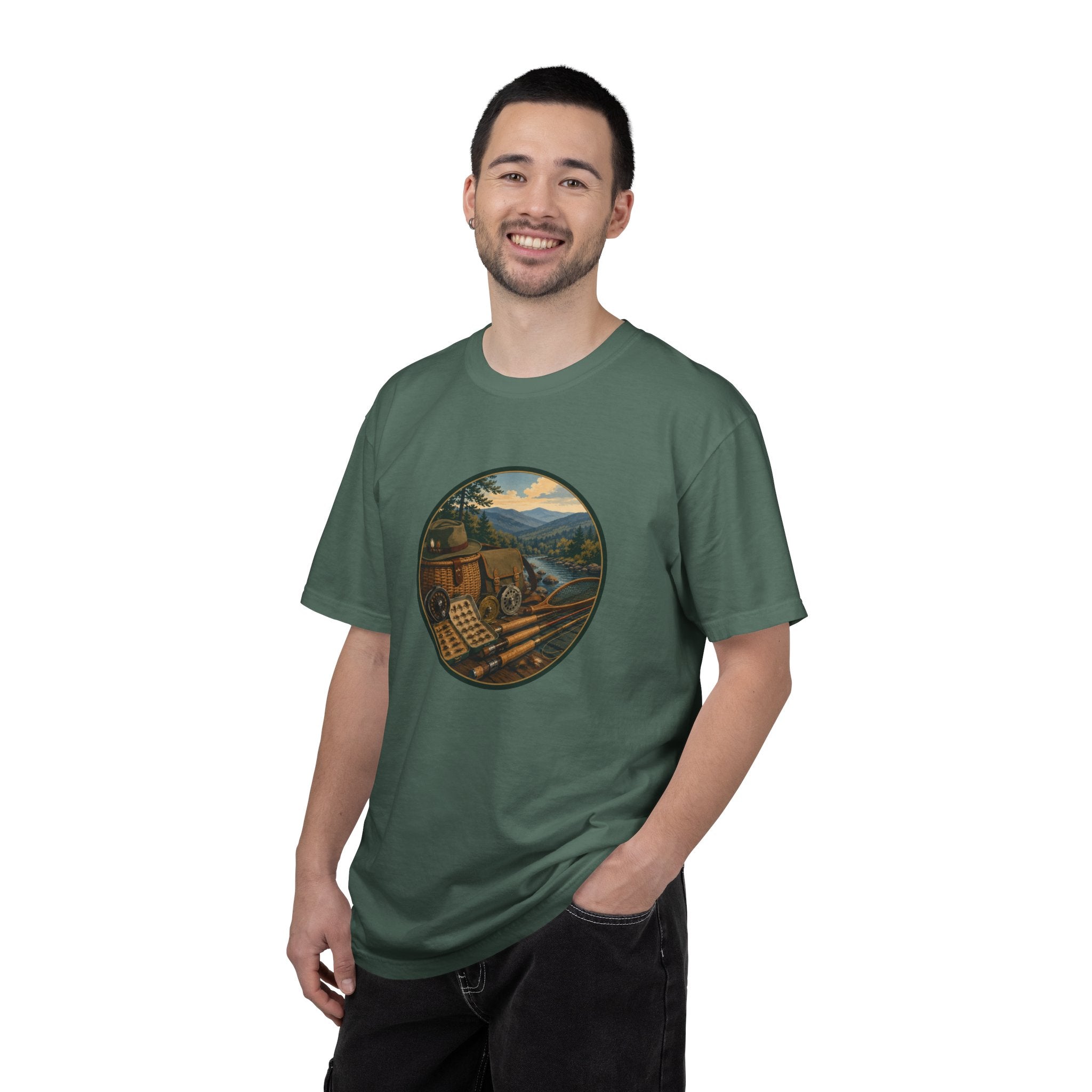 Vintage Fly Fishing T-Shirt — Retro Outdoors Graphic Tee