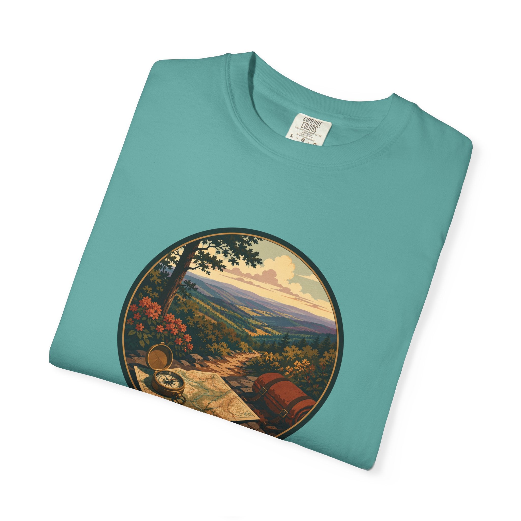 Backpacking Trail Tee - Scenic Mountain Vista T-Shirt