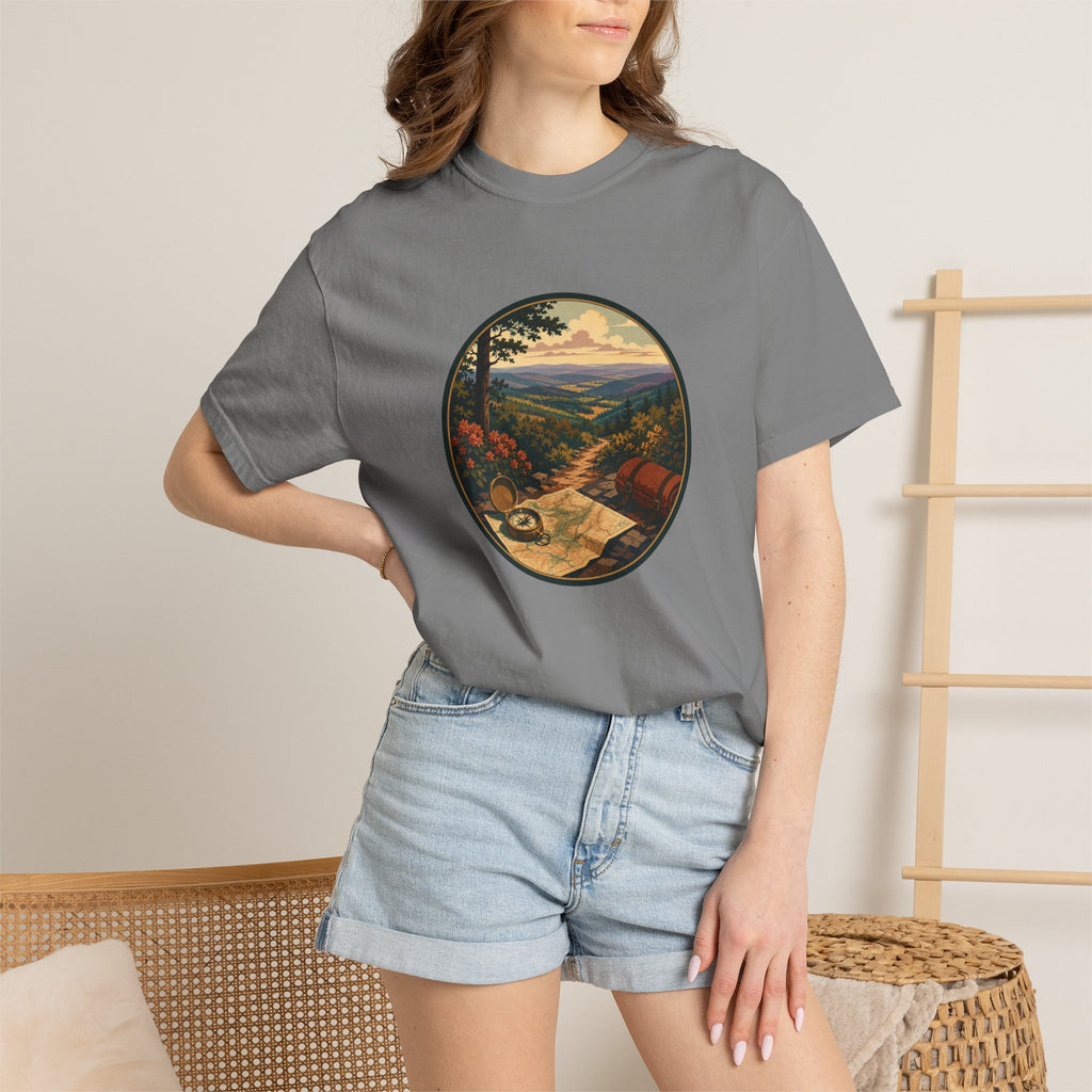 Backpacking Trail Tee - Scenic Mountain Vista T-Shirt