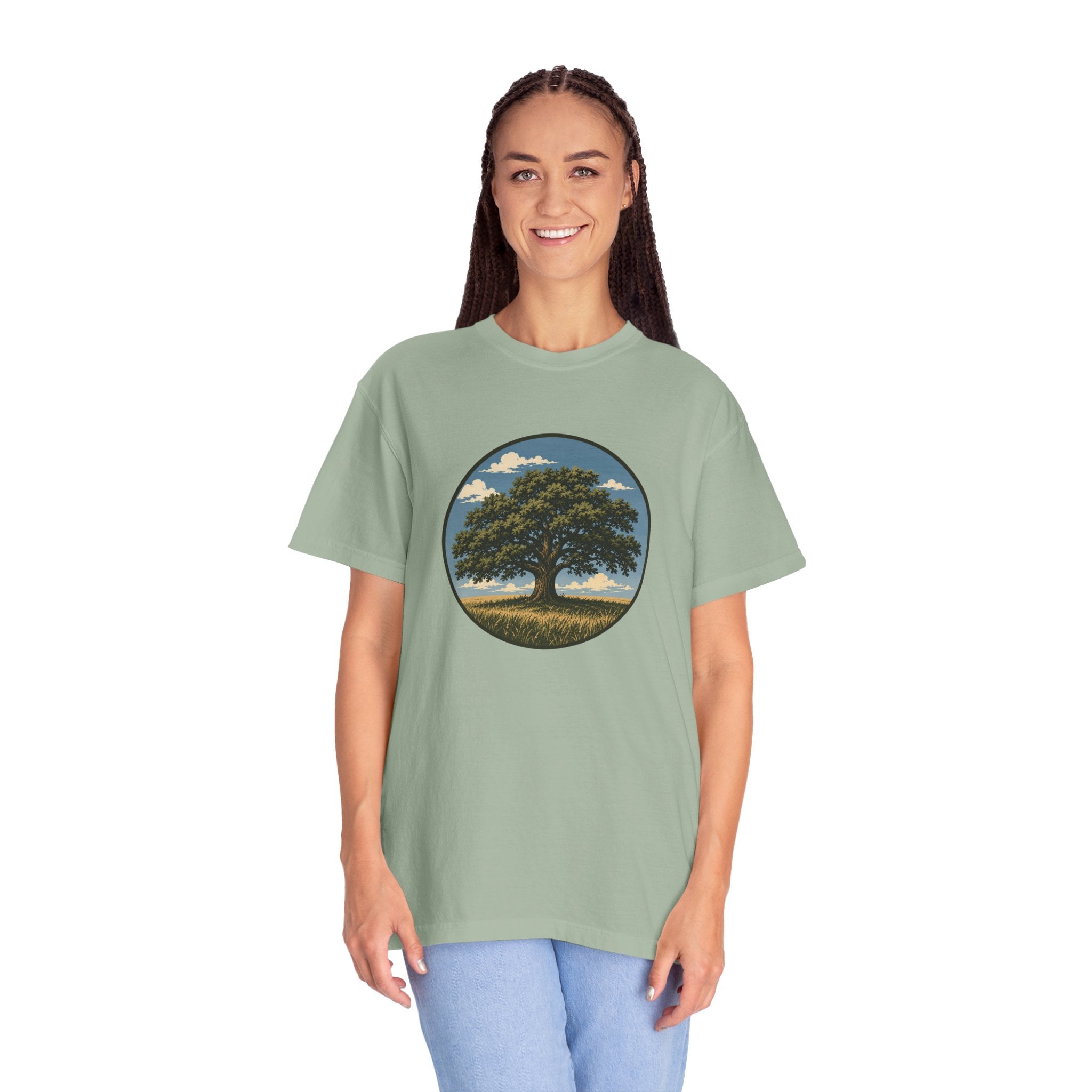 Tree of Life T-Shirt — Vintage Oak Landscape Graphic Tee