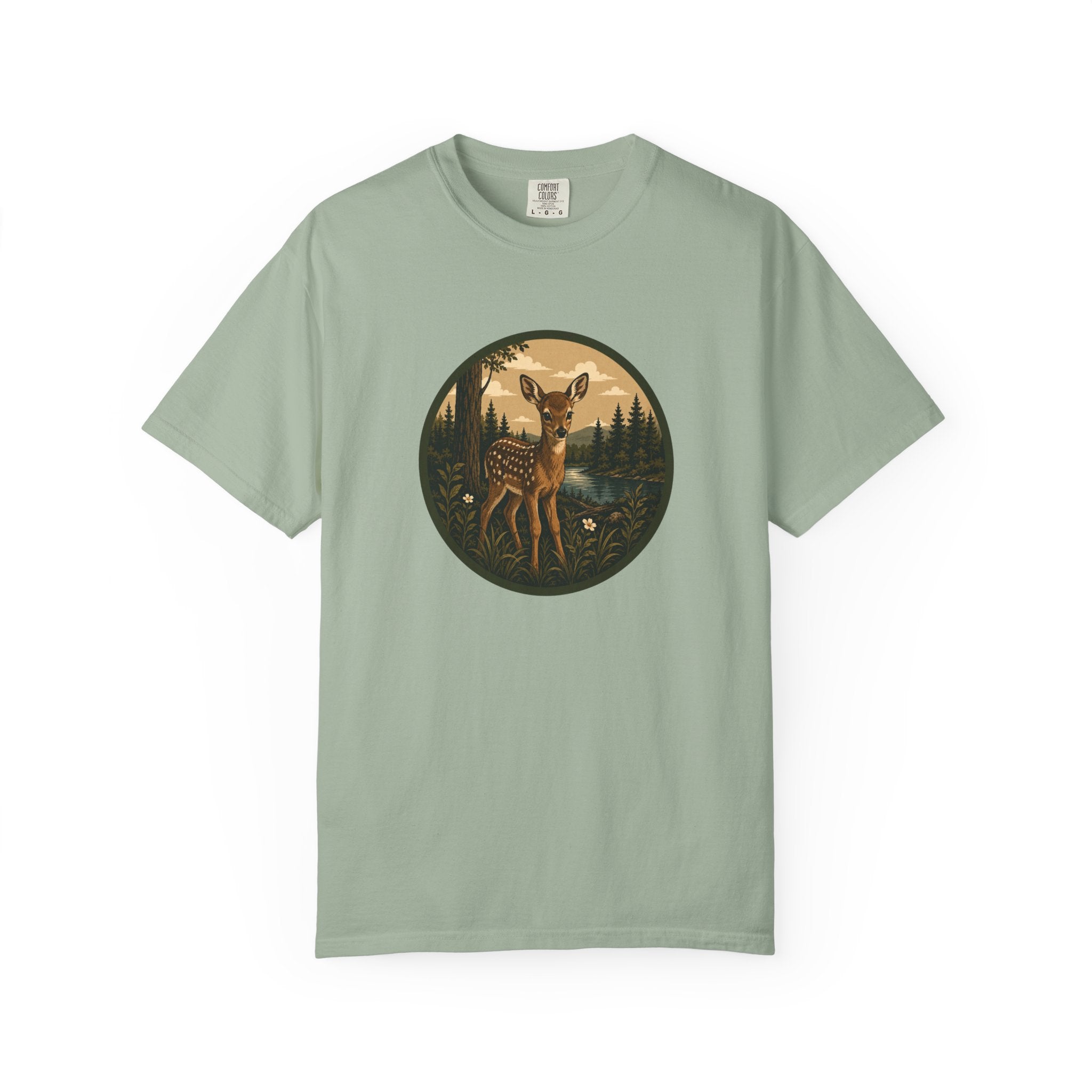 Fawn Forest Tee — Vintage Woodland Deer T-Shirt