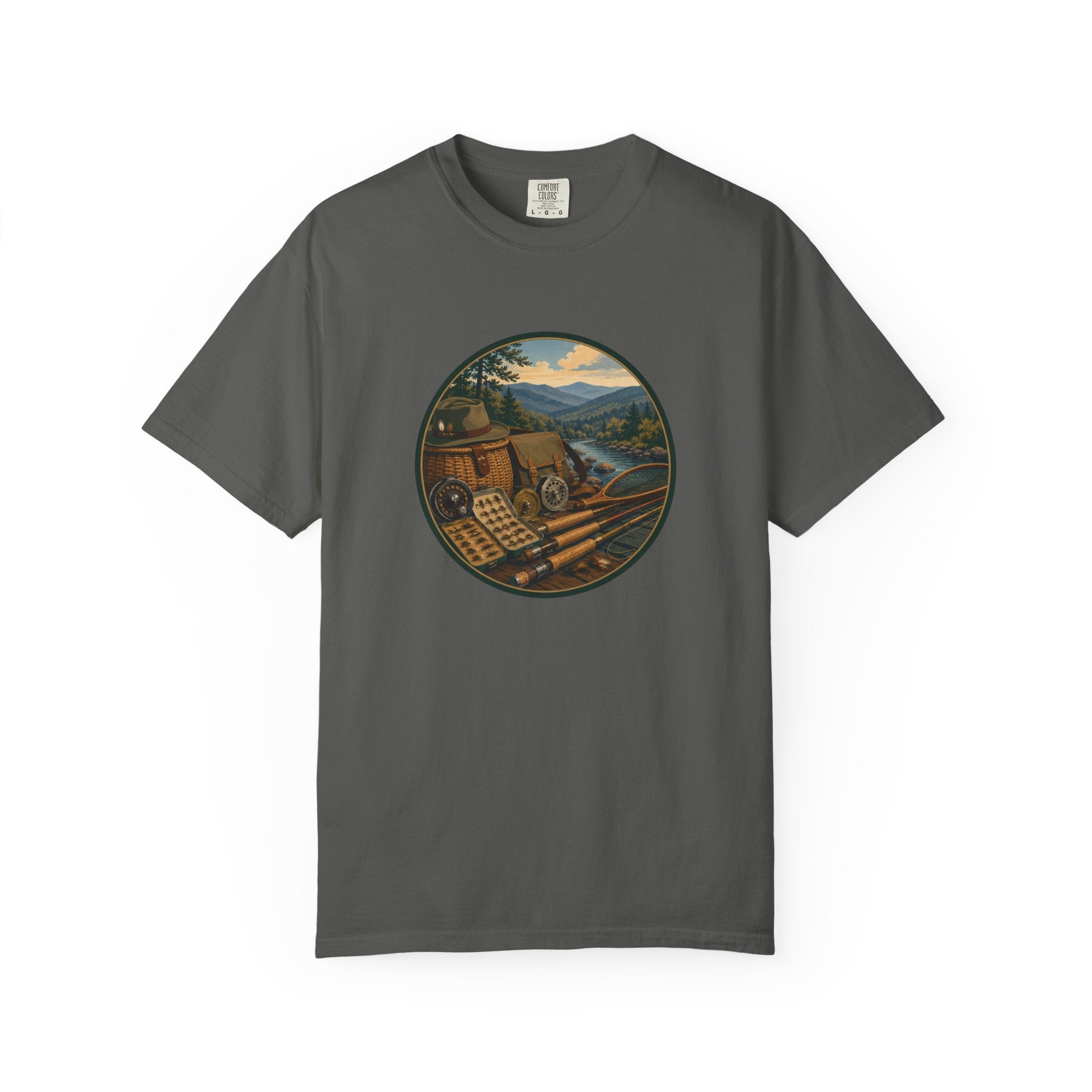 Vintage Fly Fishing T-Shirt — Retro Outdoors Graphic Tee