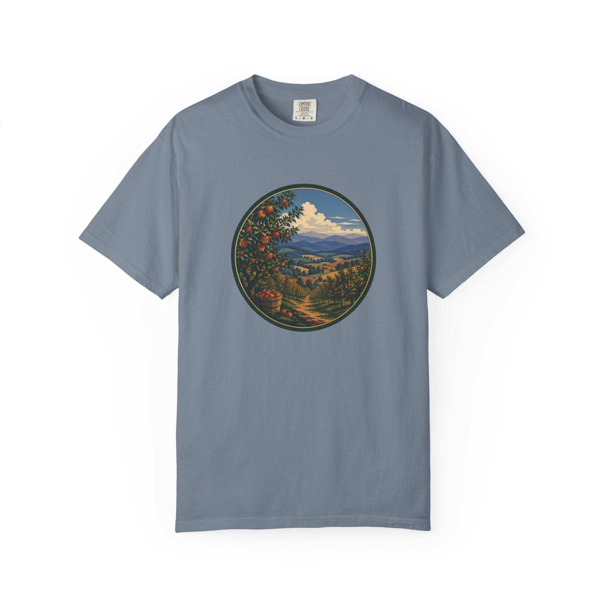 Scenic Apple Orchard Landscape T-Shirt