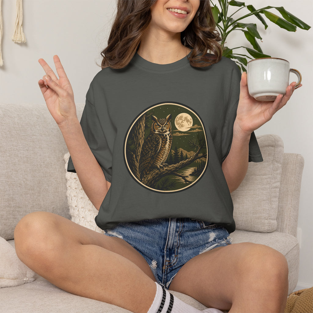 Owl Moon Nightscape T-Shirt