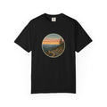 Scenic Sunset Road T-Shirt — Mountain Drive Vintage Circle Graphic