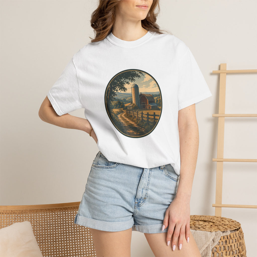 Barn and Farm Country T-Shirt - Vintage Farm Graphic