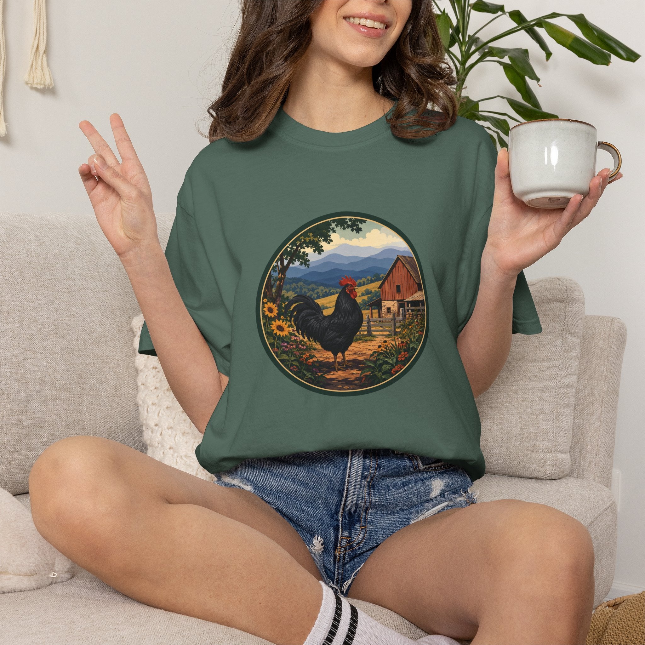 Rooster Farm Circle T-Shirt