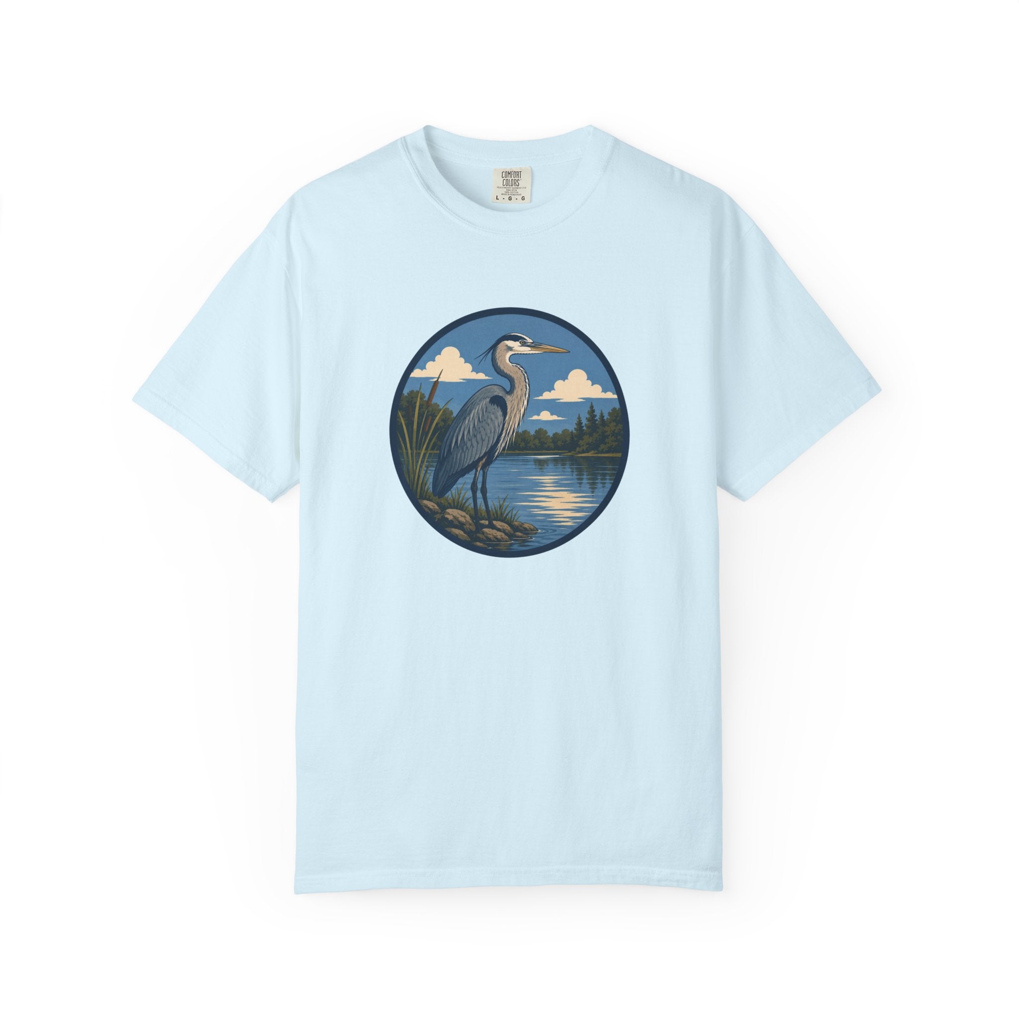 Heron Lake T-Shirt — Scenic Wildlife Nature Tee