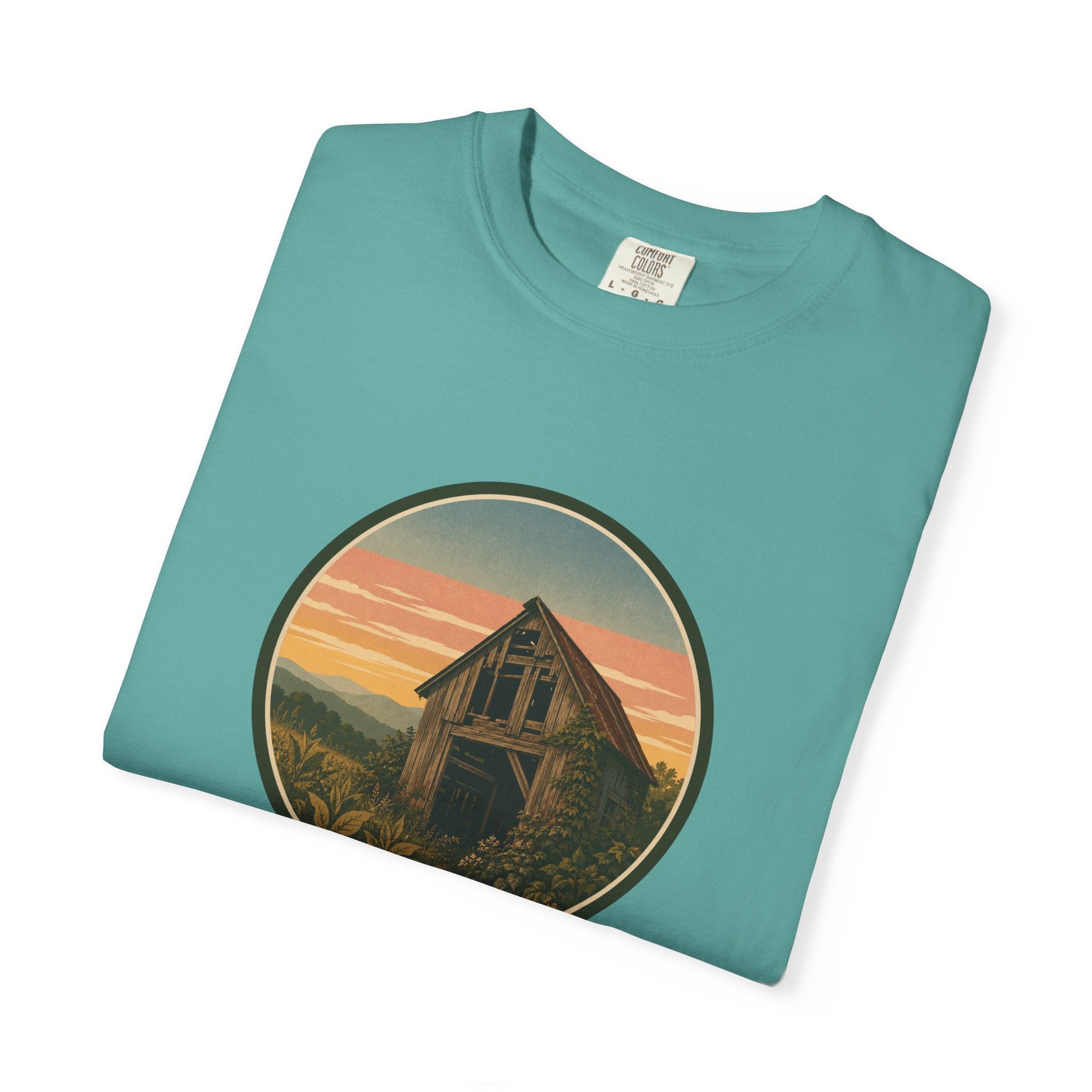 Vintage Tobacco Barn Sunset T-Shirt