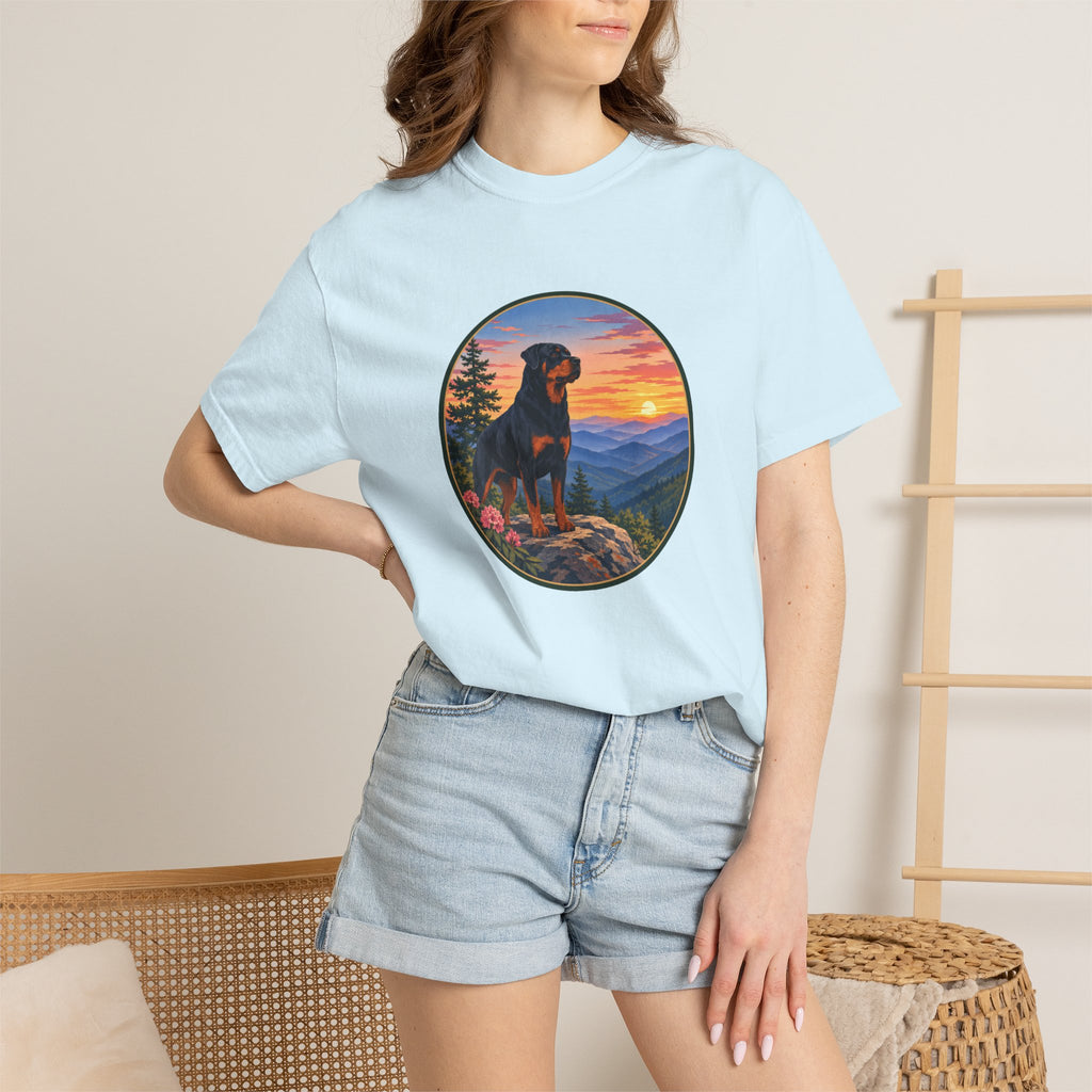 Rottweiler Mountain Sunset T-Shirt