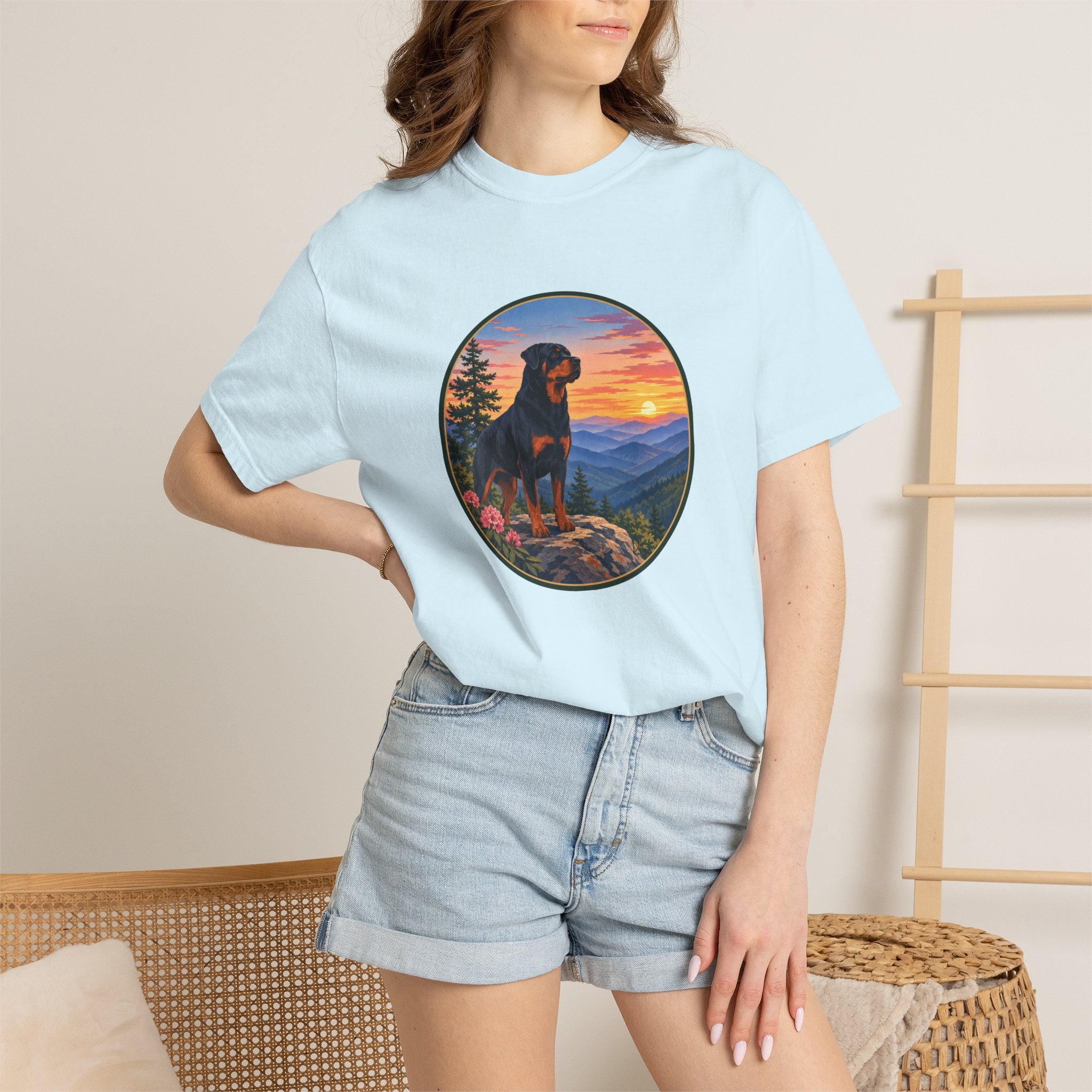 Rottweiler Mountain Sunset T-Shirt