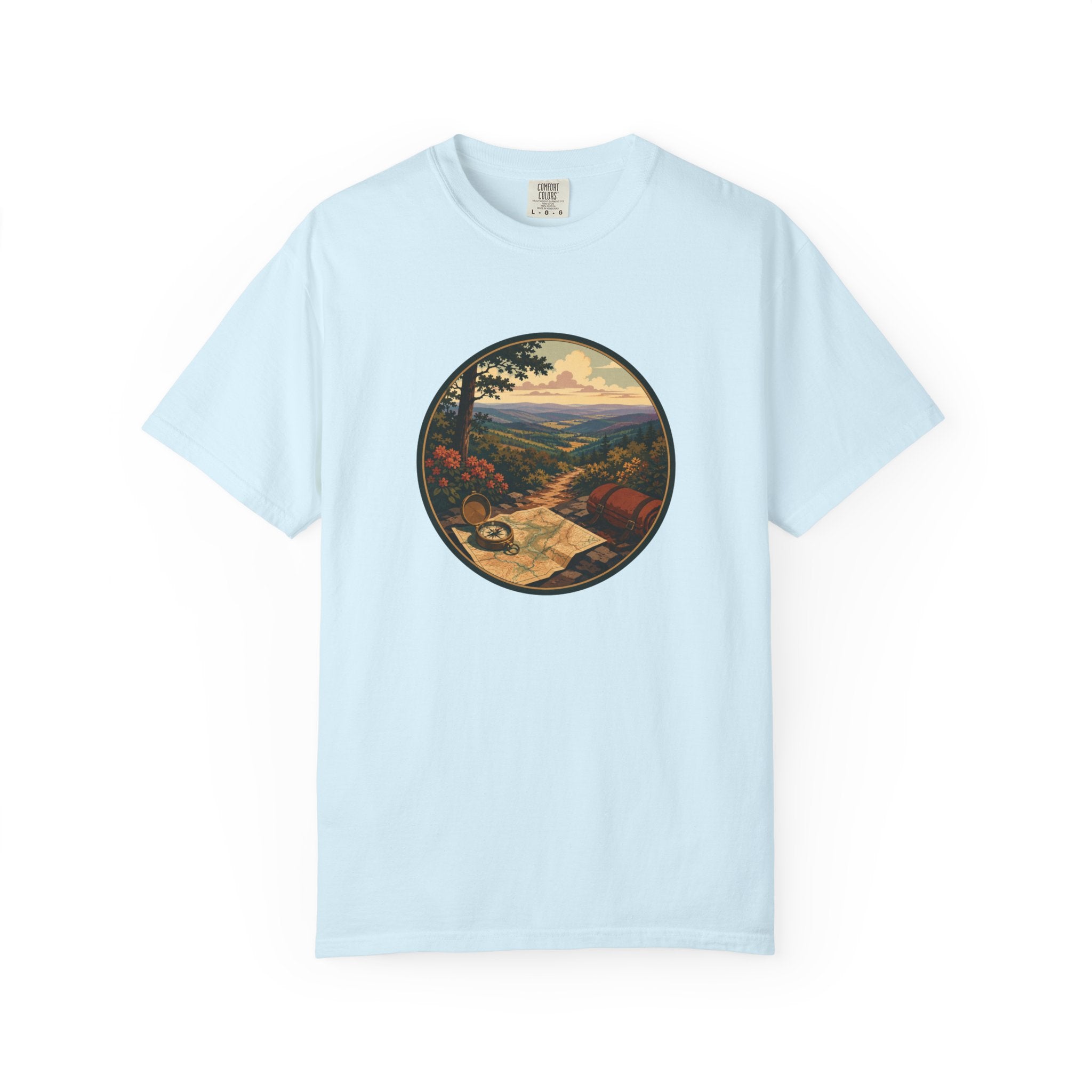 Backpacking Trail Tee - Scenic Mountain Vista T-Shirt