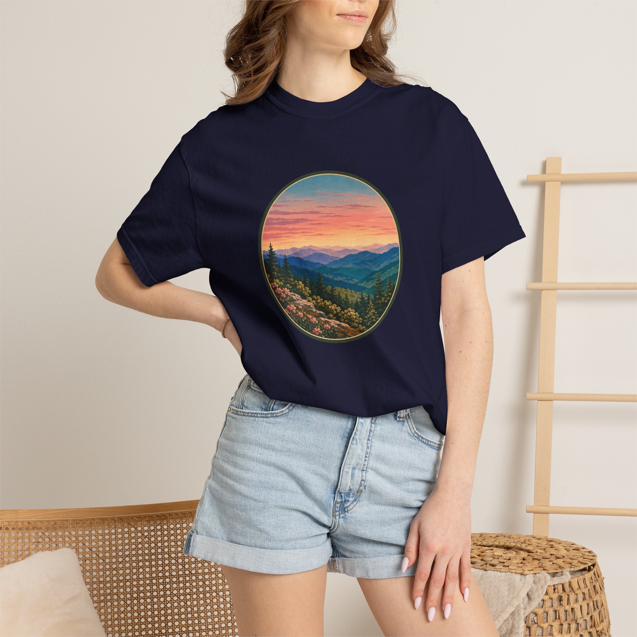 Sunset Mountain Landscape T-Shirt