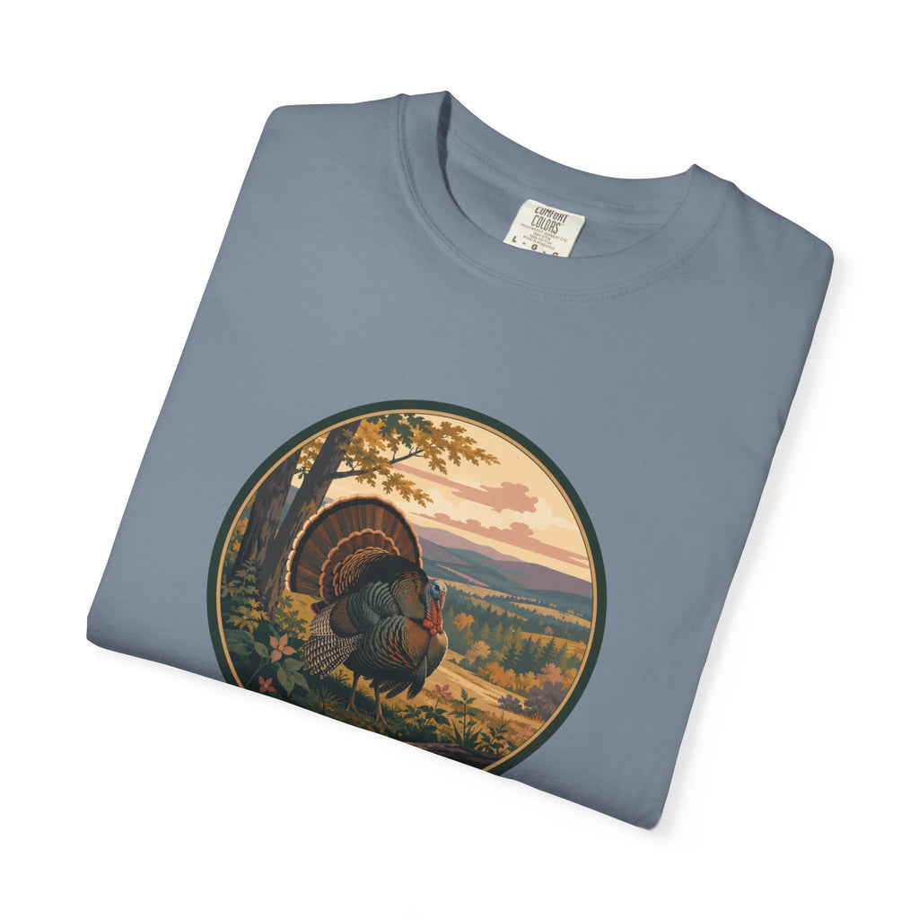 Fall Turkey T-Shirt — Vintage Wildlife Hunting Scene Tee
