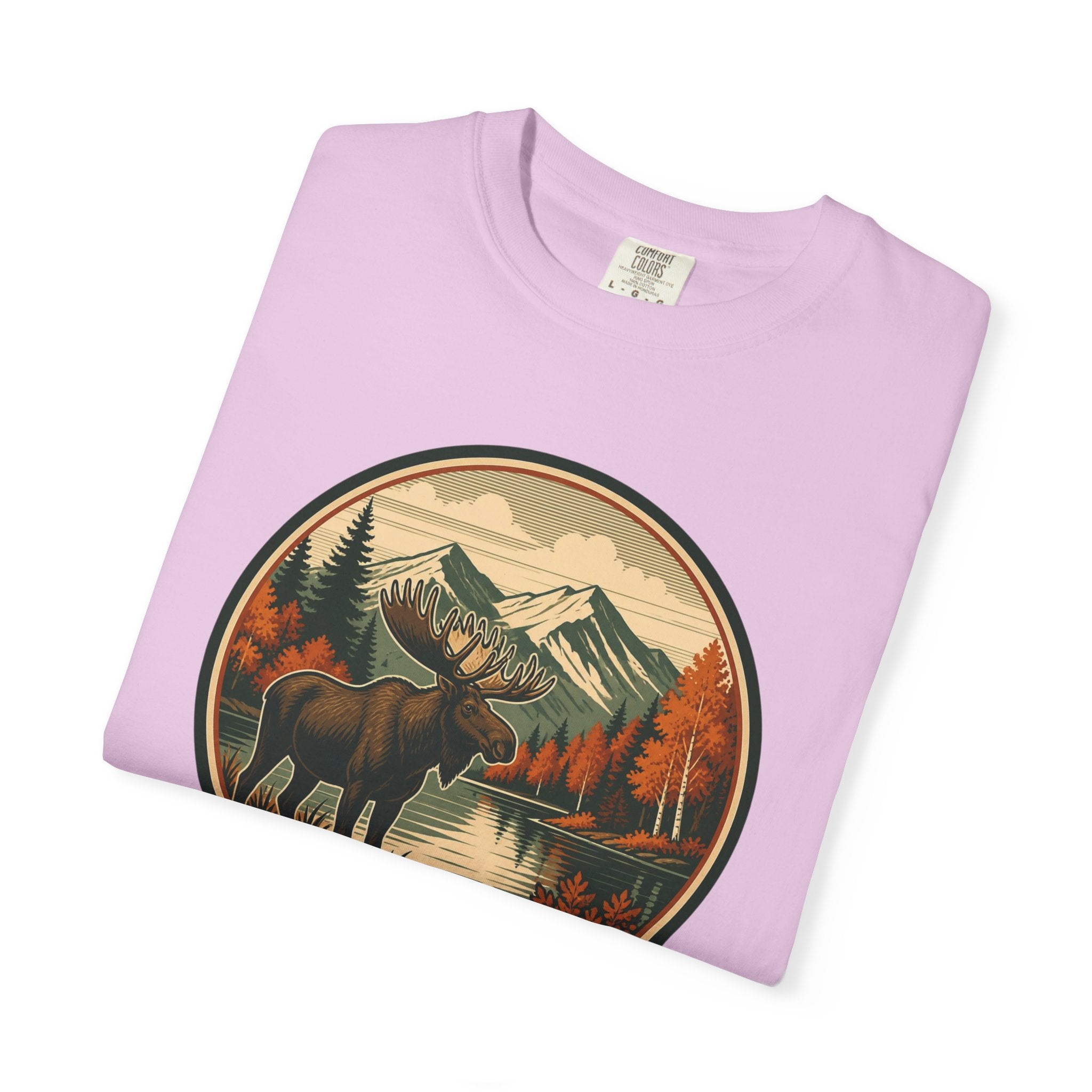 Moose Mountain Scenic T‑Shirt — Vintage Wilderness Camp Tee