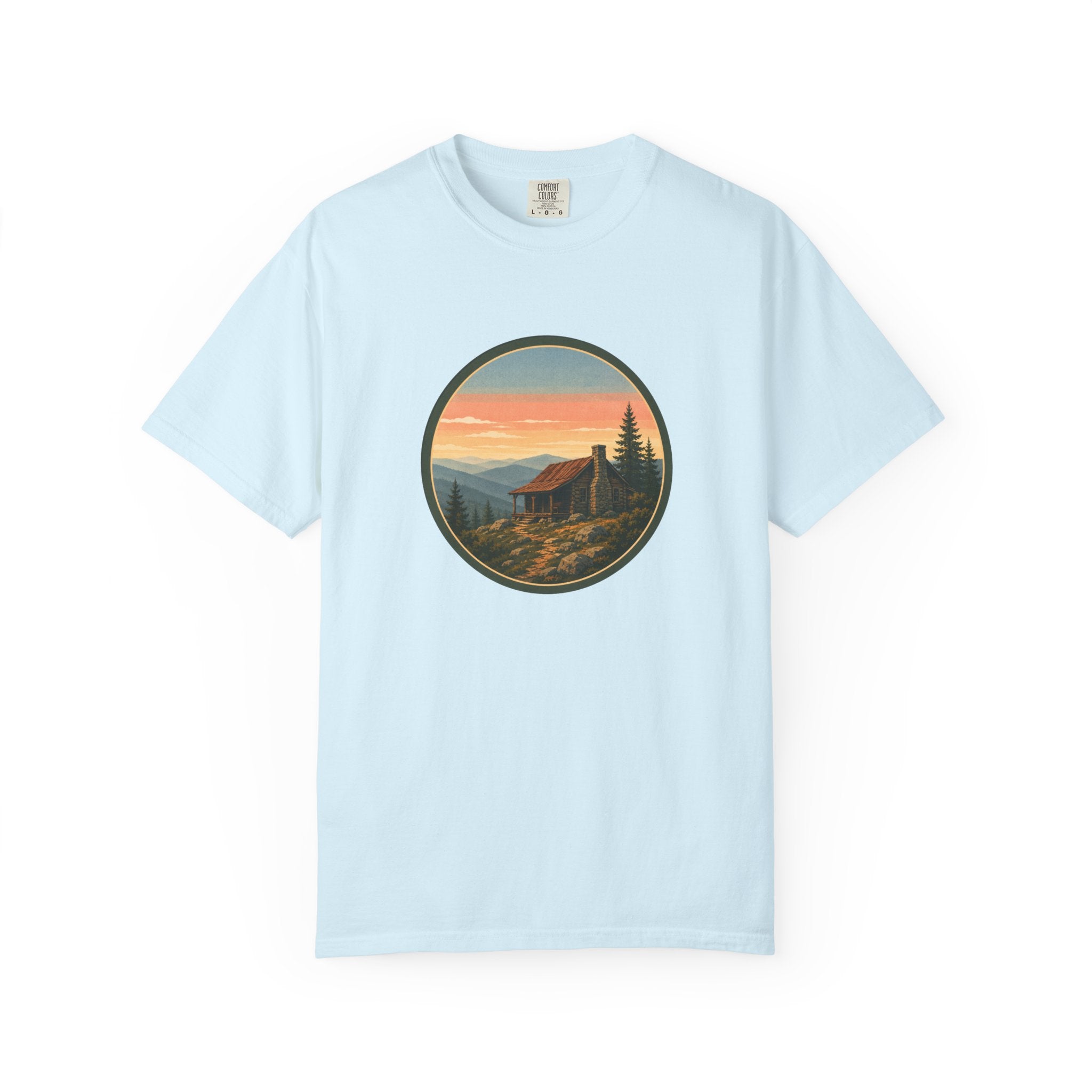 Sunset Cabin Mountain T-Shirt