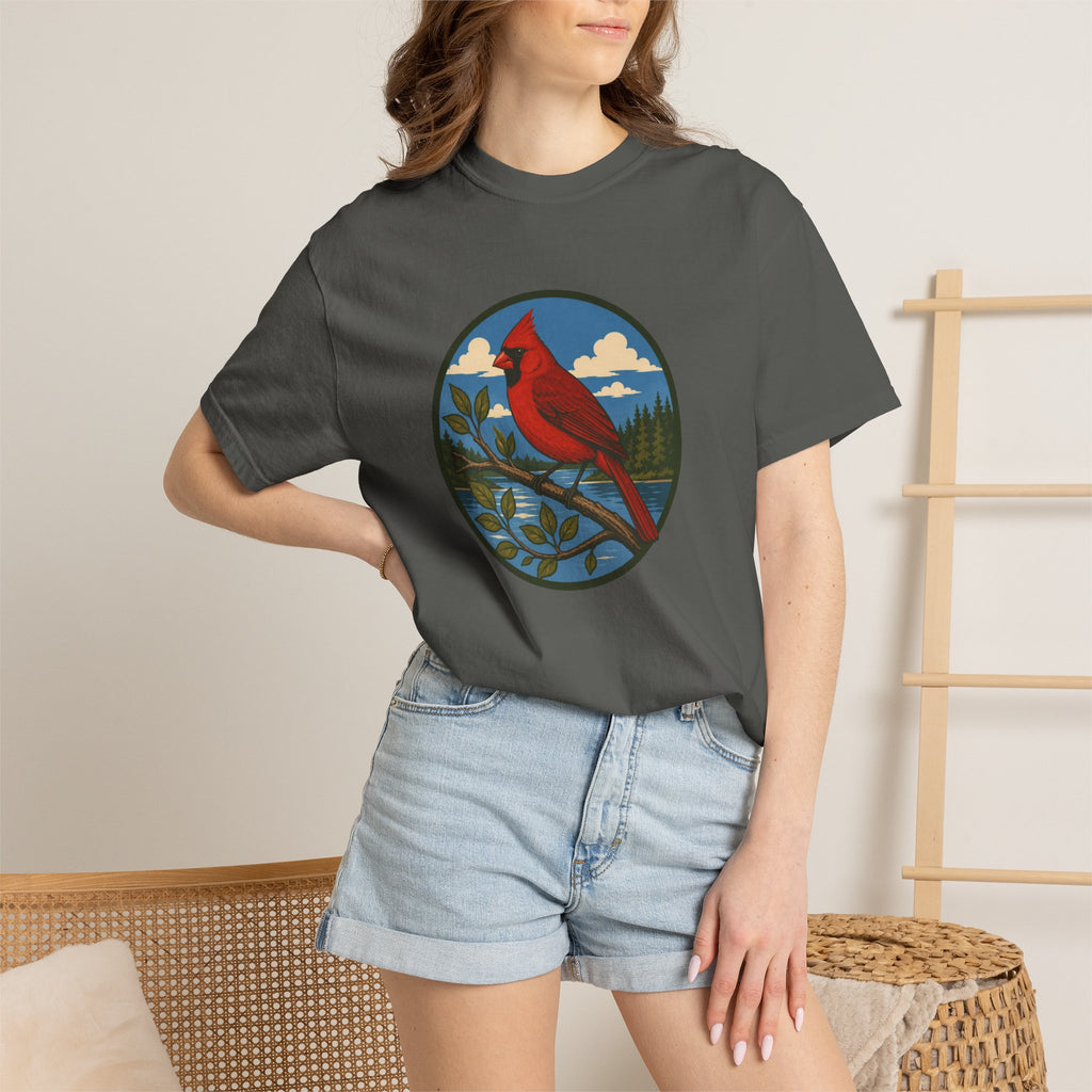 Cardinal Nature T-Shirt — Red Cardinal Bird Graphic Tee