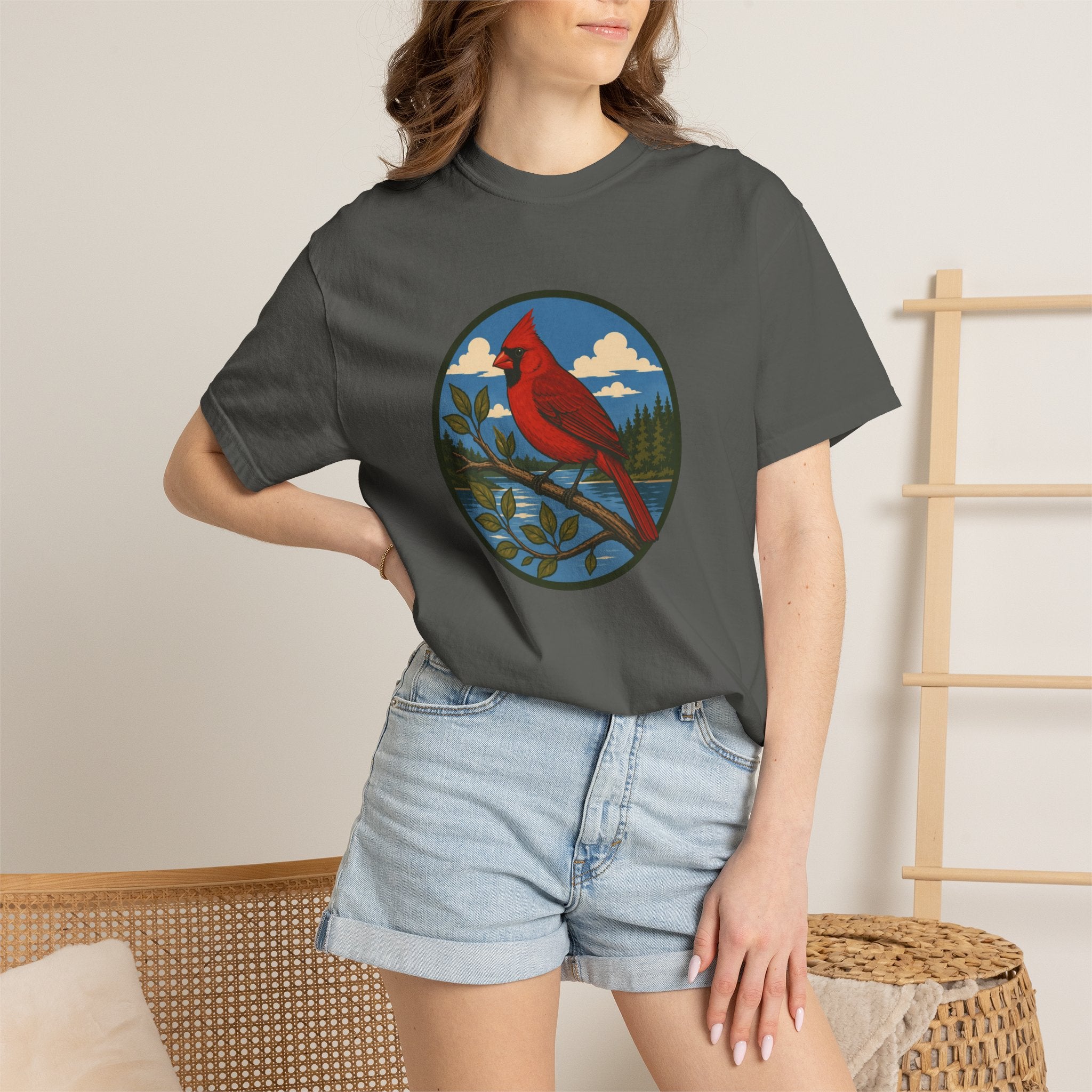 Cardinal Nature T-Shirt — Red Cardinal Bird Graphic Tee